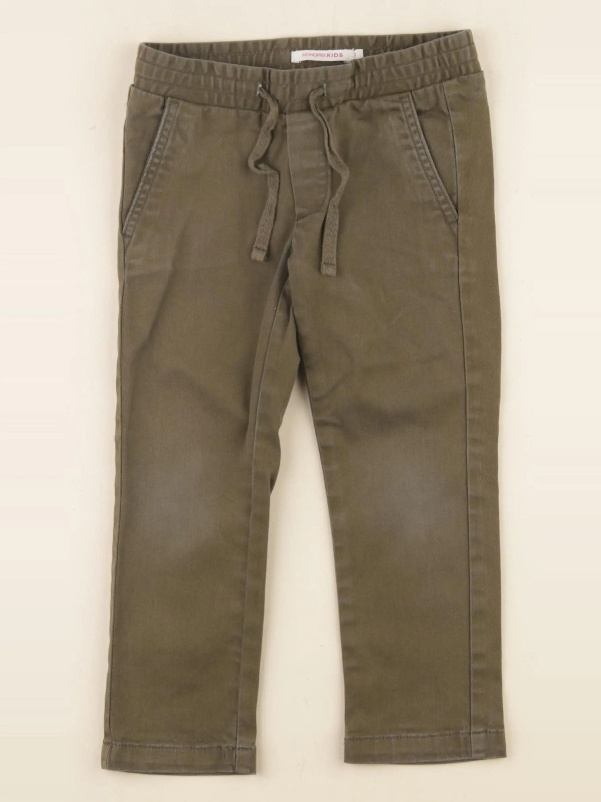 Monoprix - pantalon vert - 4 ans