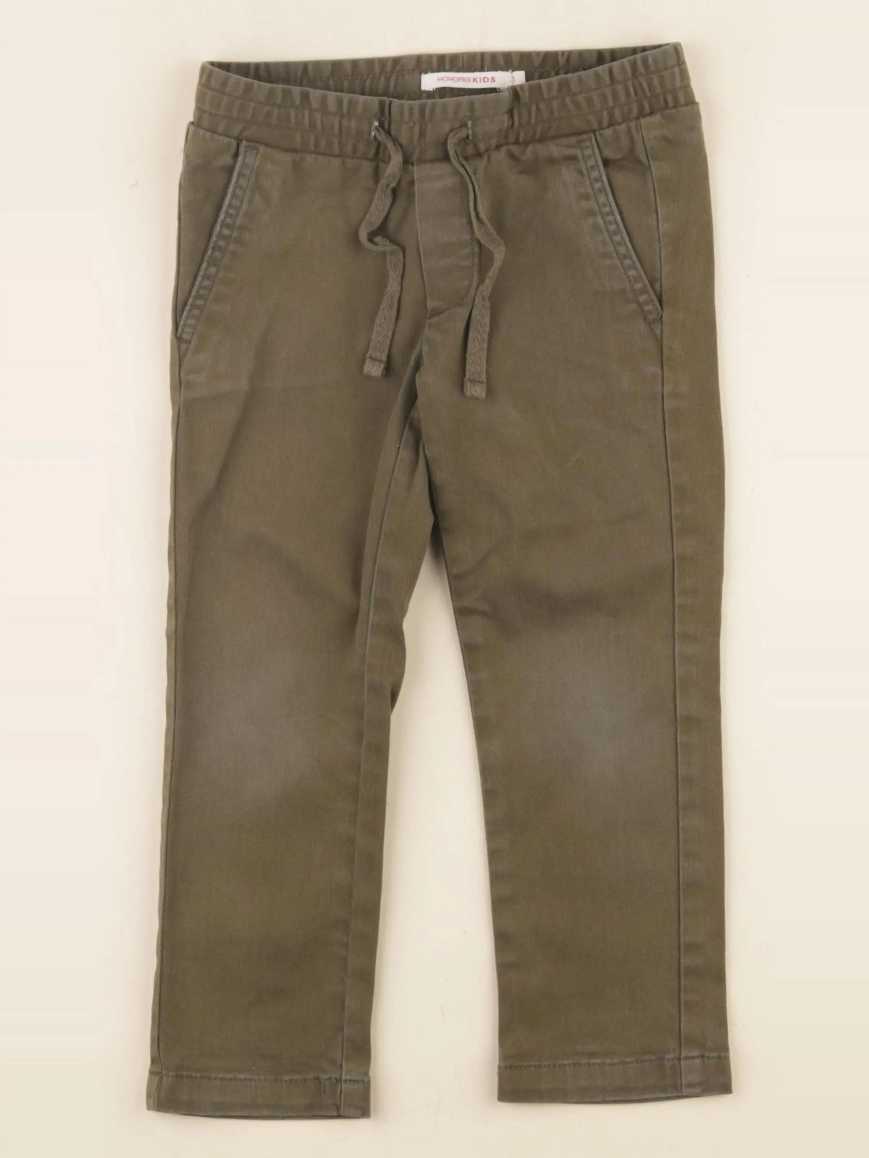 Monoprix - pantalon vert - 4 ans