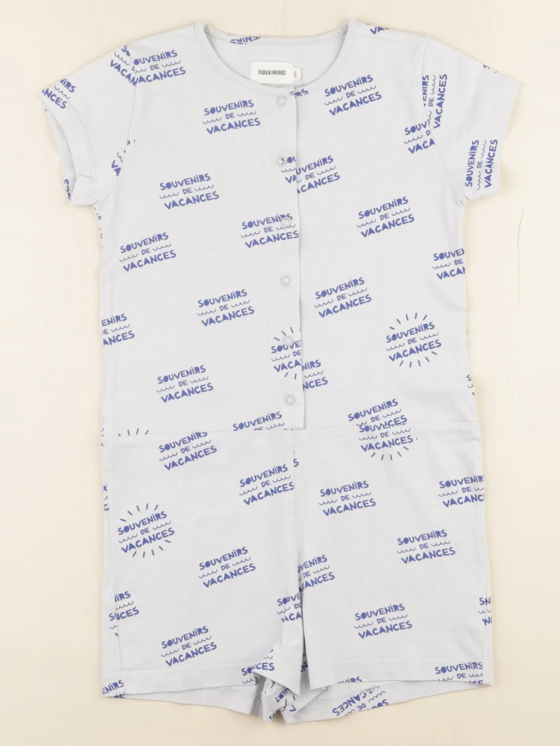 Filou & Friends - combinaison bleu - 6 ans