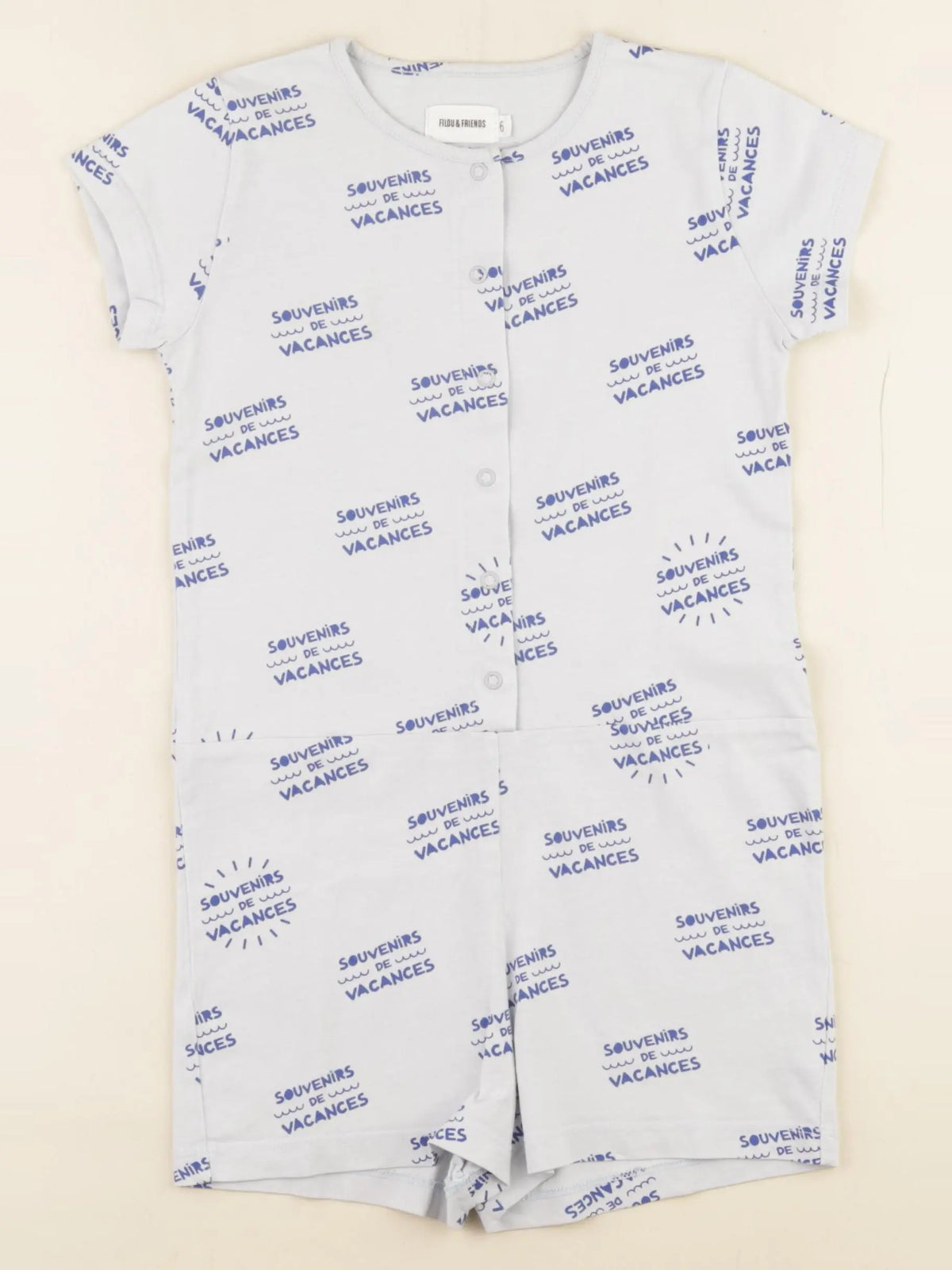 Filou & Friends - combinaison bleu - 6 ans