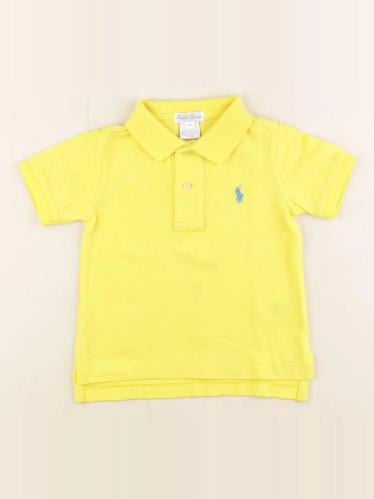 Ralph Lauren - polo jaune - 18 mois