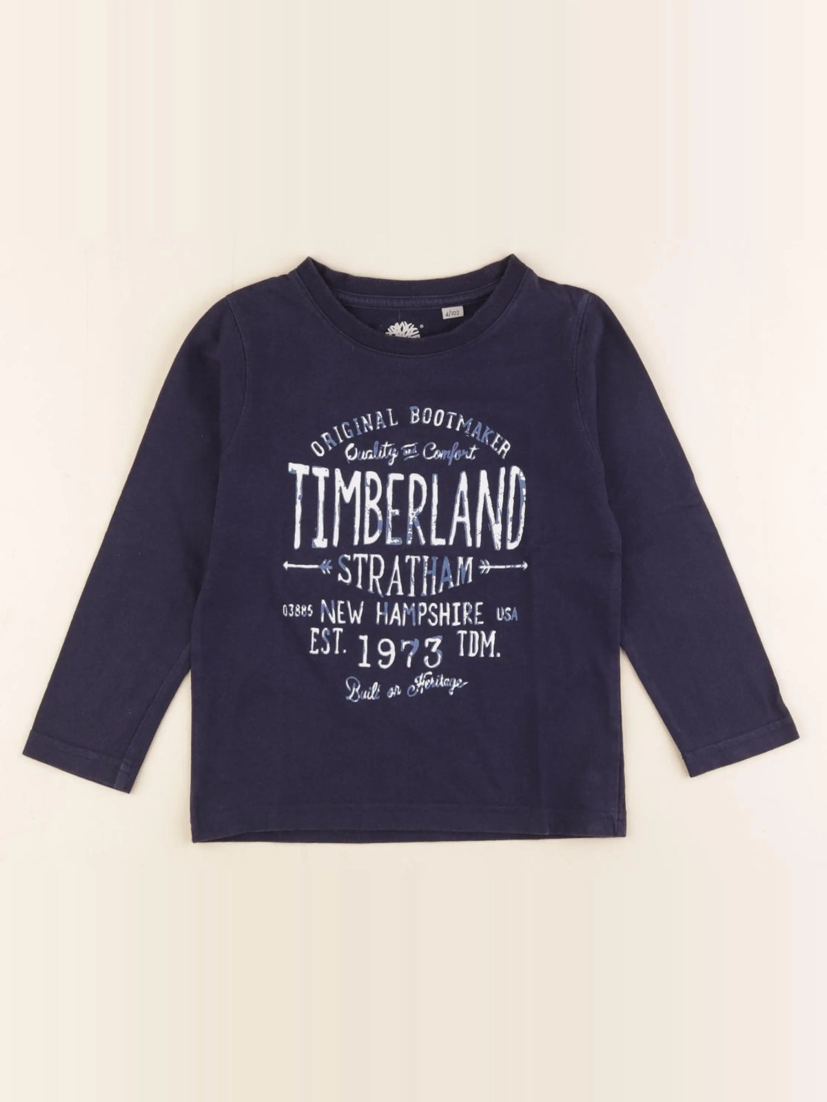Timberland - tee-shirt bleu - 4 ans