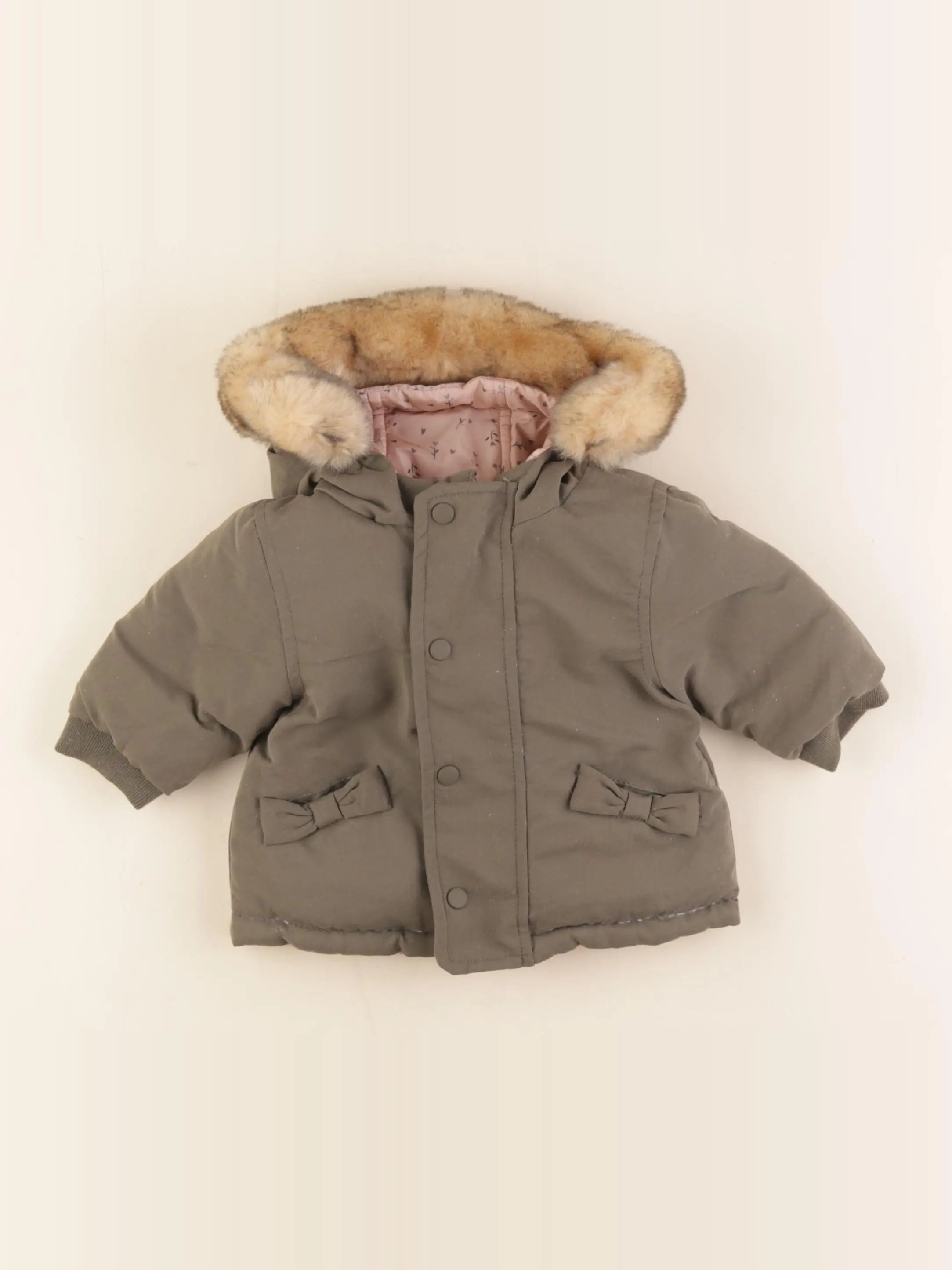 Vertbaudet - doudoune rose - 3 mois