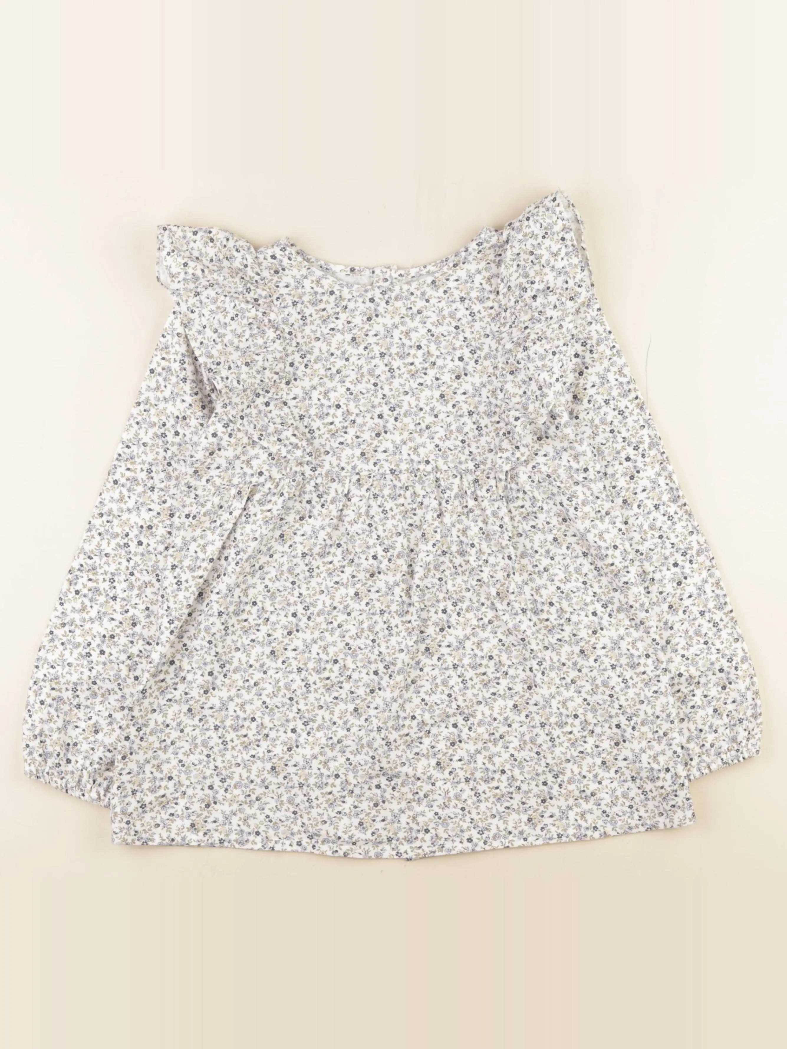 Lola Palacios - blouse blanc, bleu - 10 ans