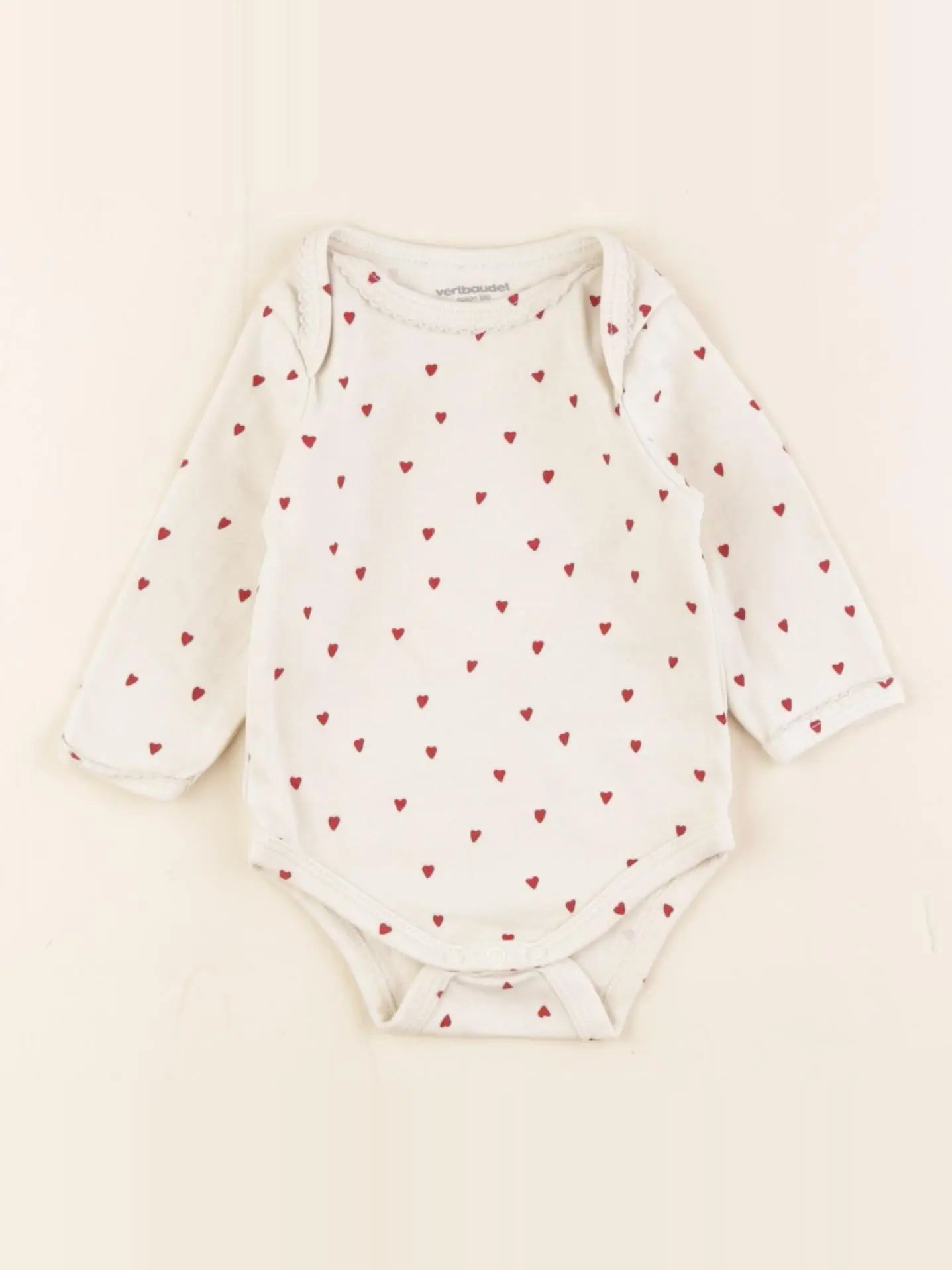 Vertbaudet - body beige - 3 mois