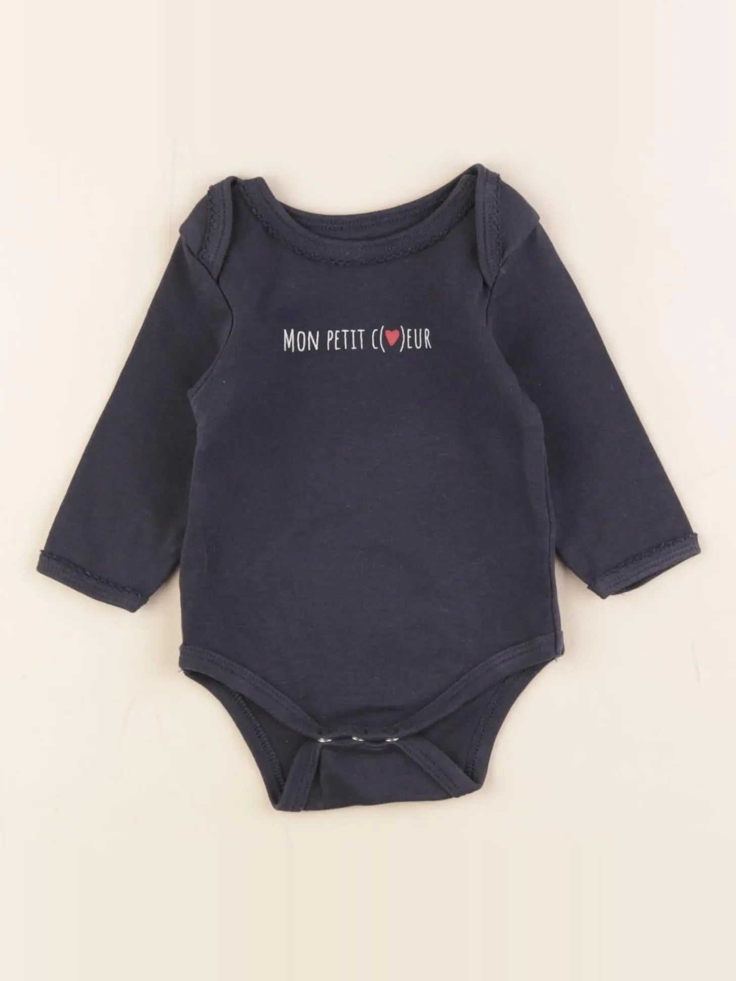 Vertbaudet - body bleu - 3 mois