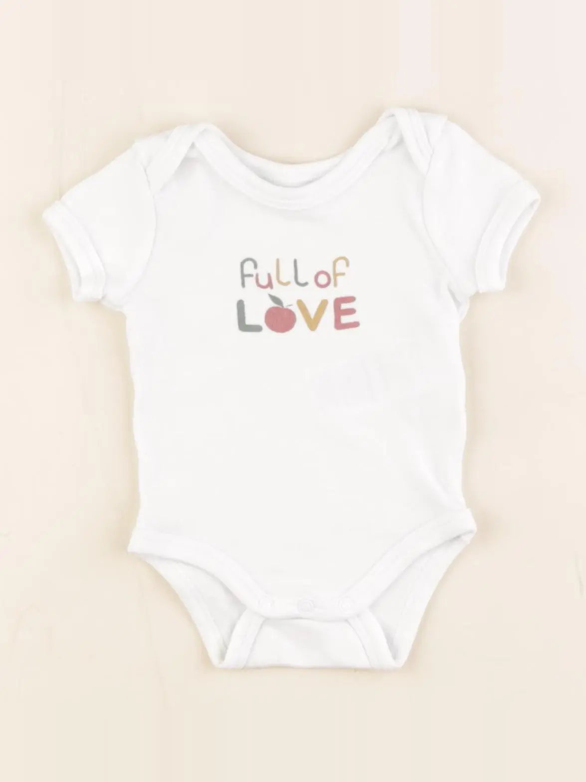 Vertbaudet - body blanc - 1 mois