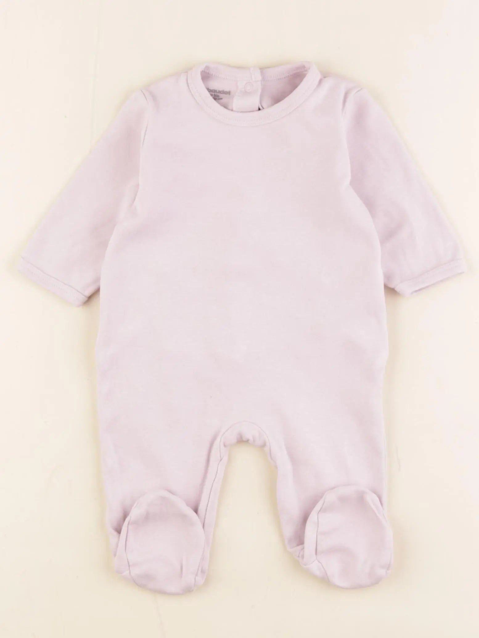 Vertbaudet - pyjama coton violet - 3 mois