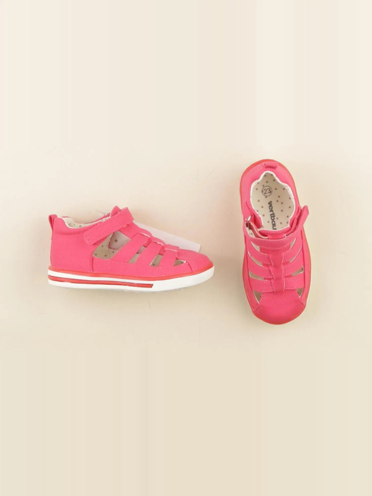 Vertbaudet - sandales rose - pointure 23