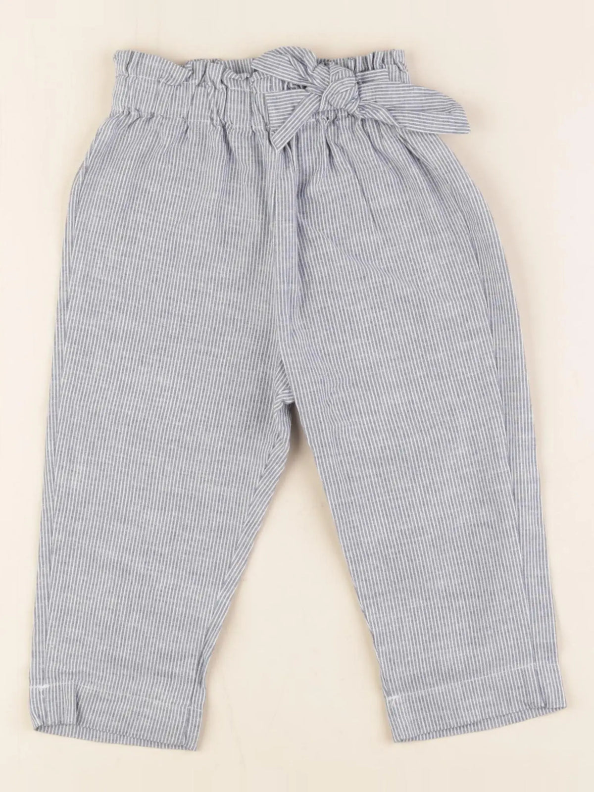 Vertbaudet - pantalon bleu - 18 mois