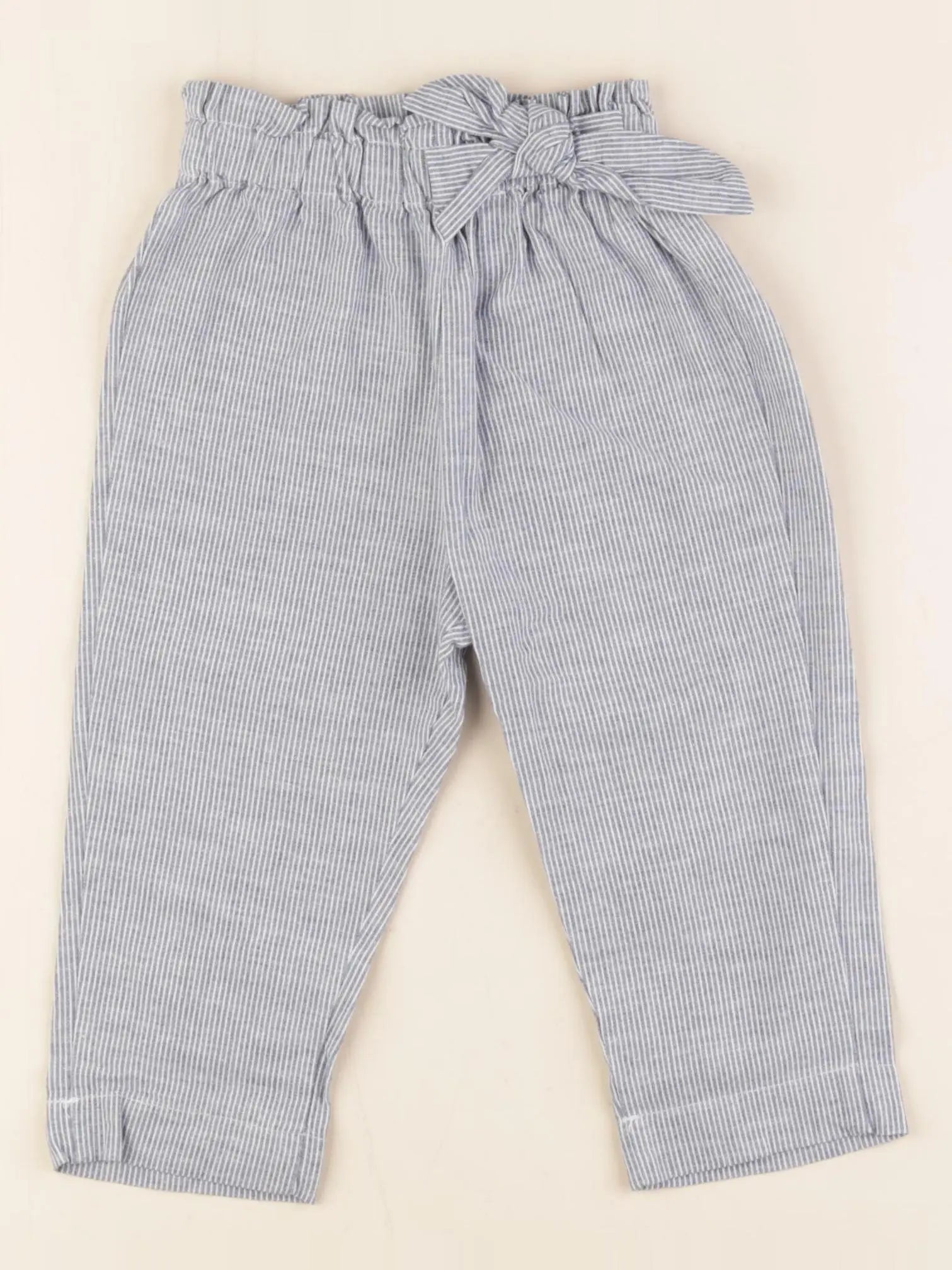 Vertbaudet - pantalon bleu - 18 mois