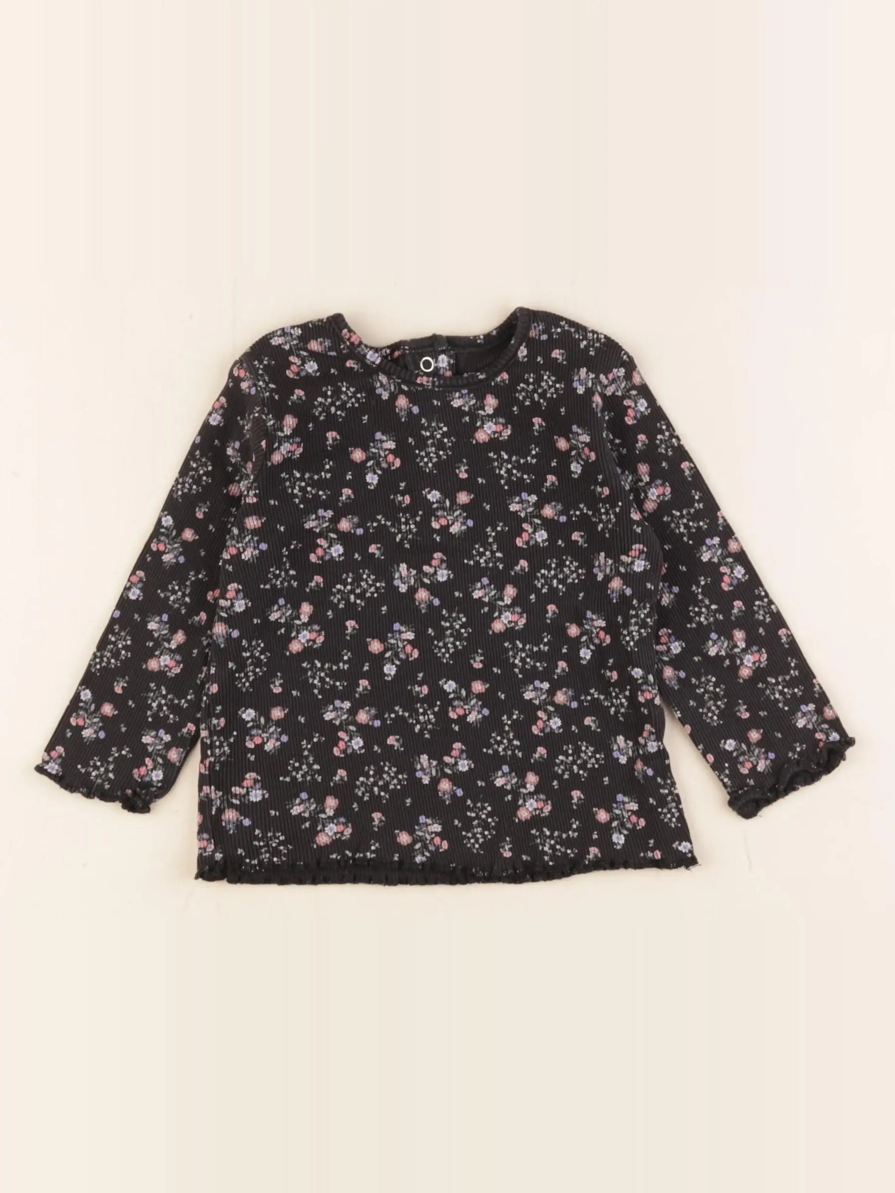 Vertbaudet - tee-shirt noir - 12 mois