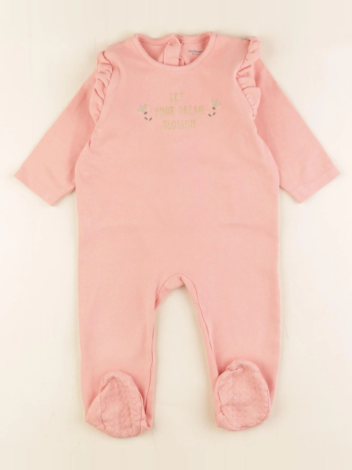 Vertbaudet - pyjama coton rose - 18 mois