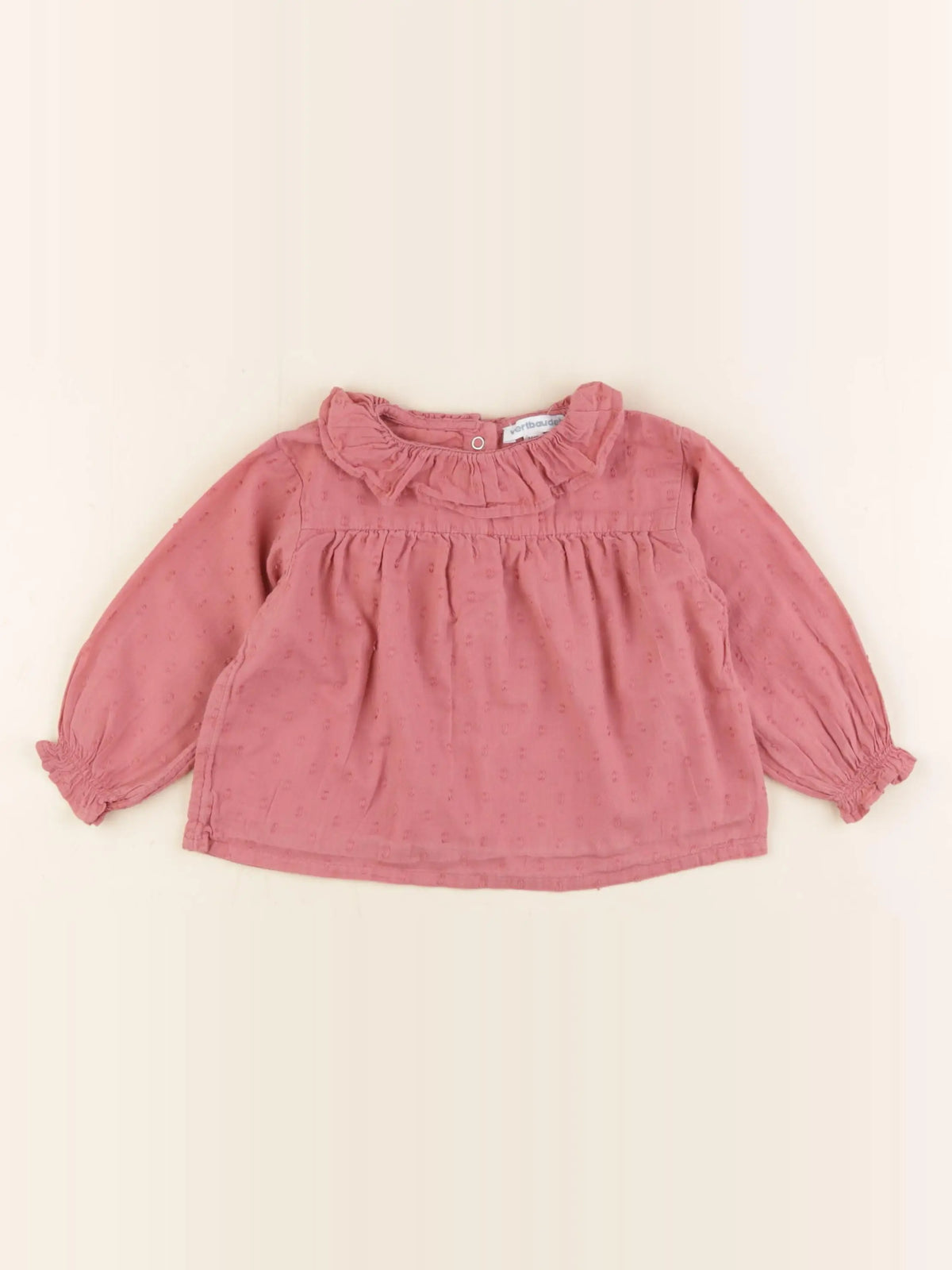 Vertbaudet - blouse rose - 12 mois
