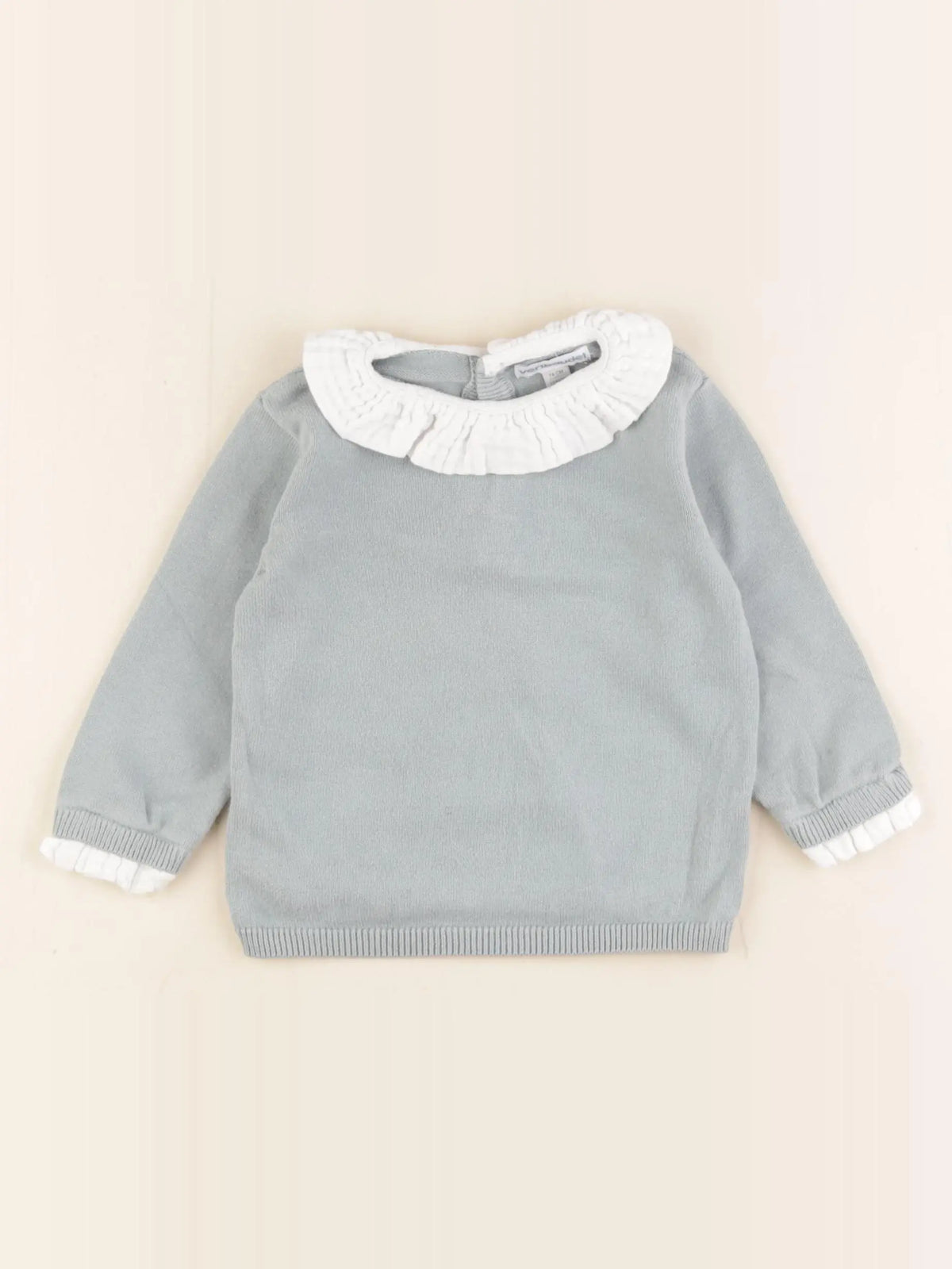 Vertbaudet - pull vert - 12 mois