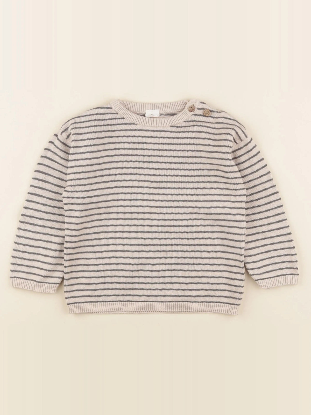 H&M - pull beige - 12/18 mois