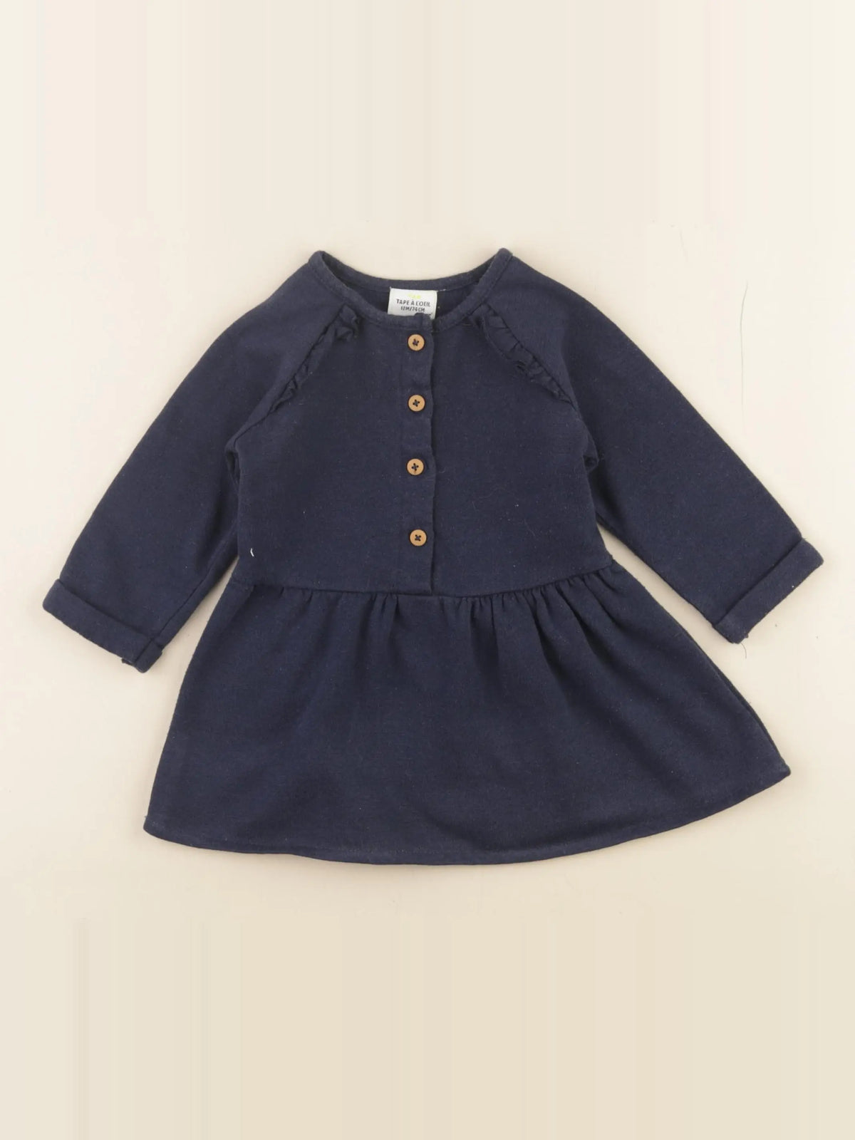 Tape à l'oeil - robe bleu - 12 mois