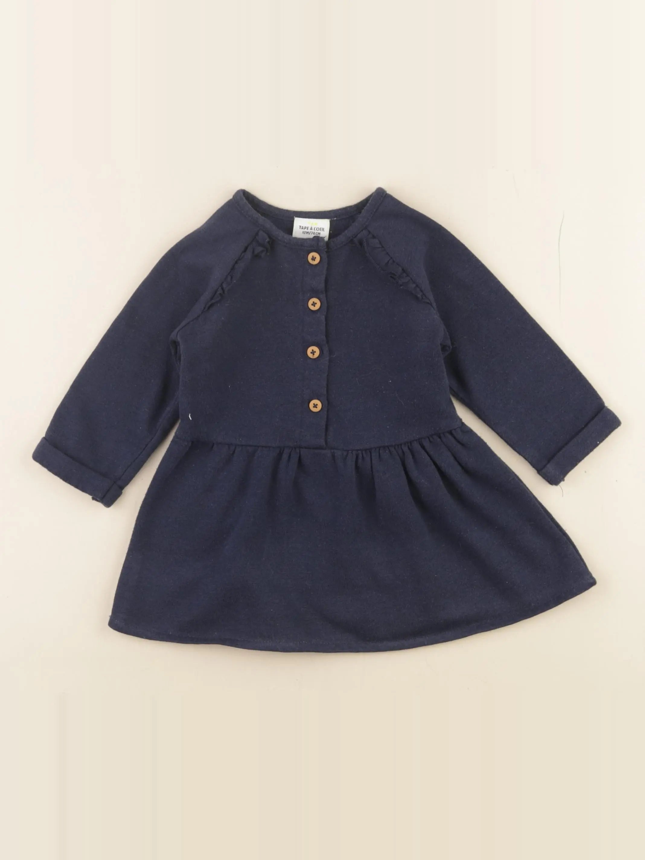 Tape à l'oeil - robe bleu - 12 mois