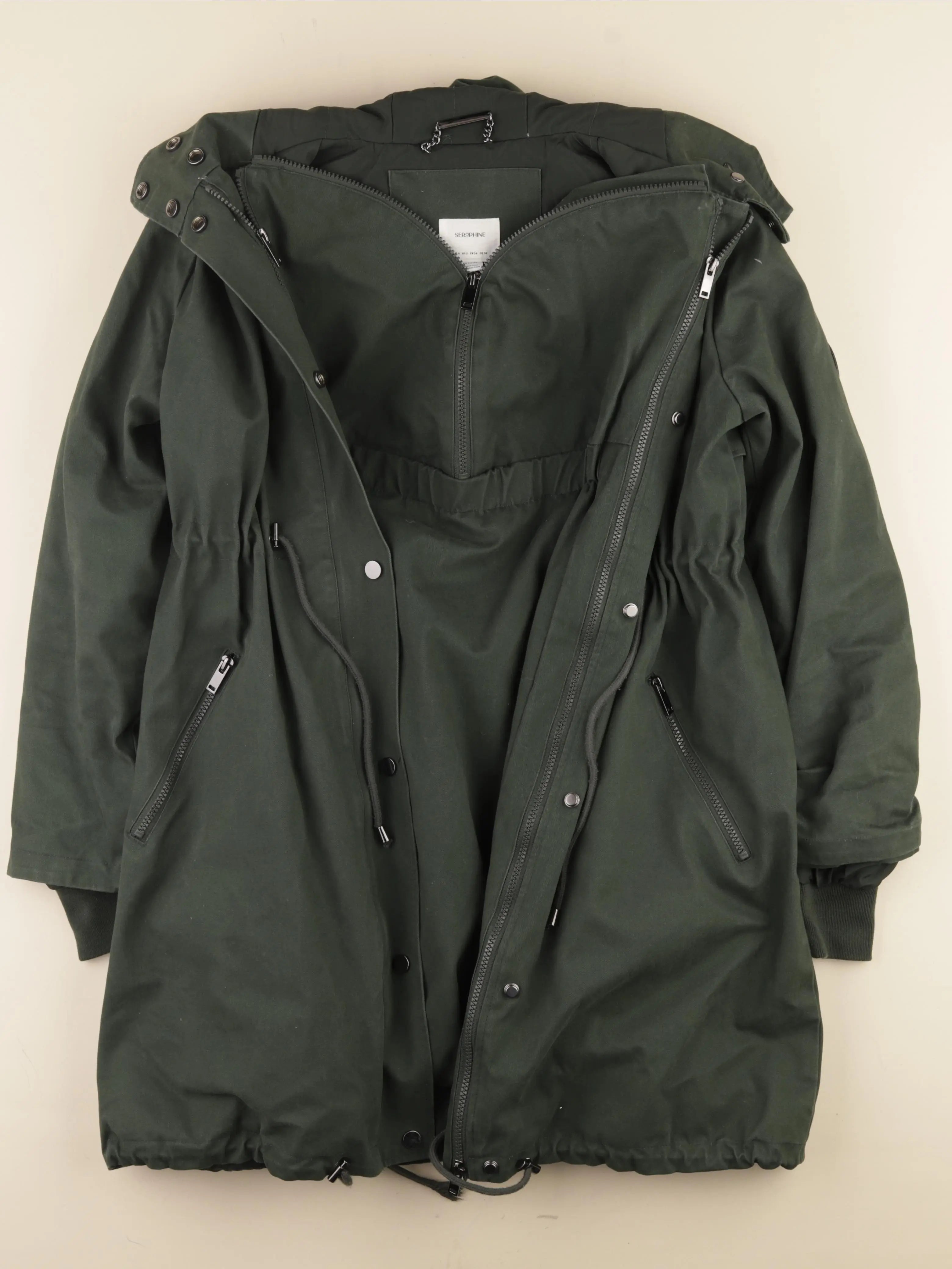 Seraphine - manteau portage vert - 36