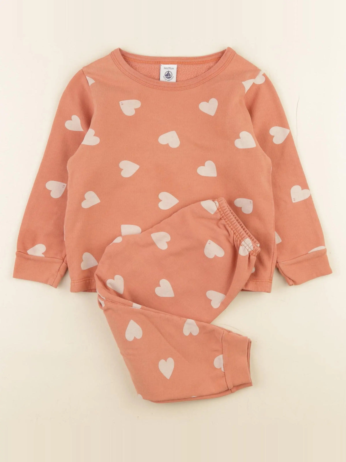 Petit Bateau - pyjama coton rose - 3 ans