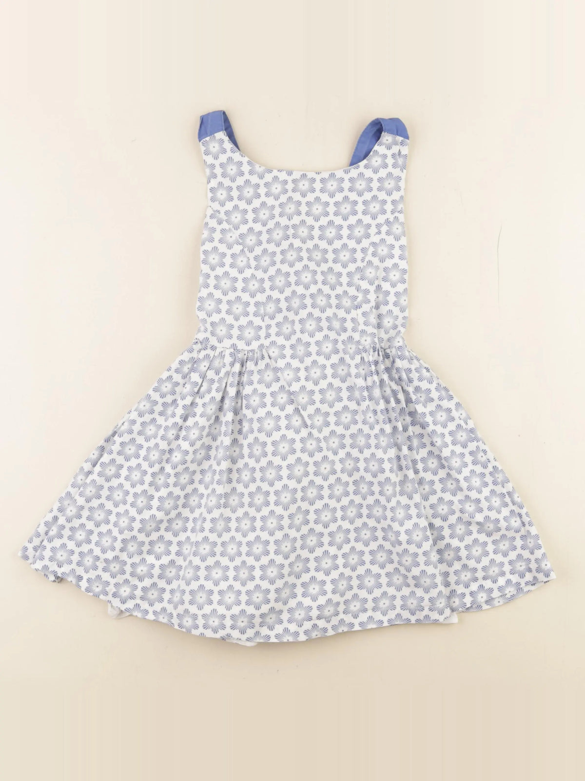 Okaidi - robe blanc, bleu - 5 ans