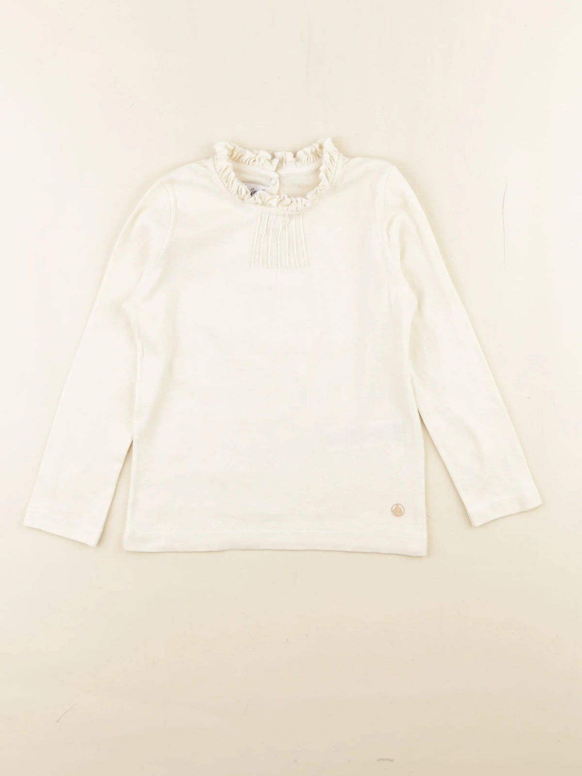 Petit Bateau - tee-shirt beige - 5 ans
