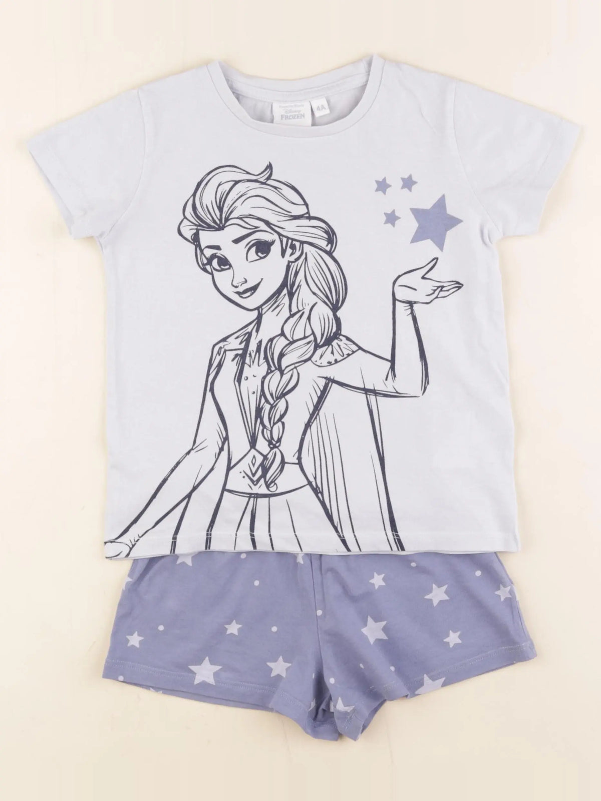 Vertbaudet - pyjama coton bleu - 4 ans
