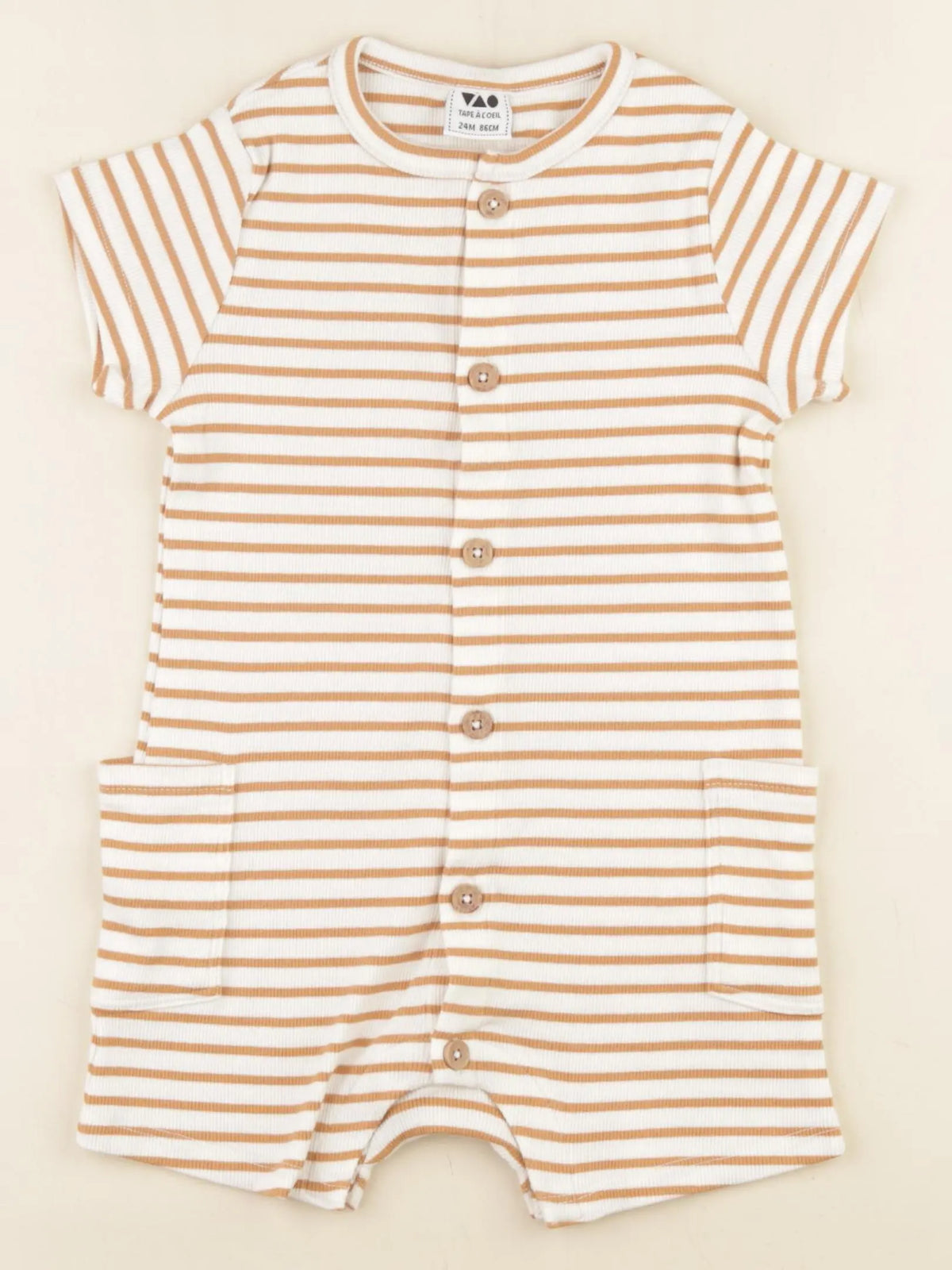 Tape à l'oeil - combinaison beige, marron - 24 mois