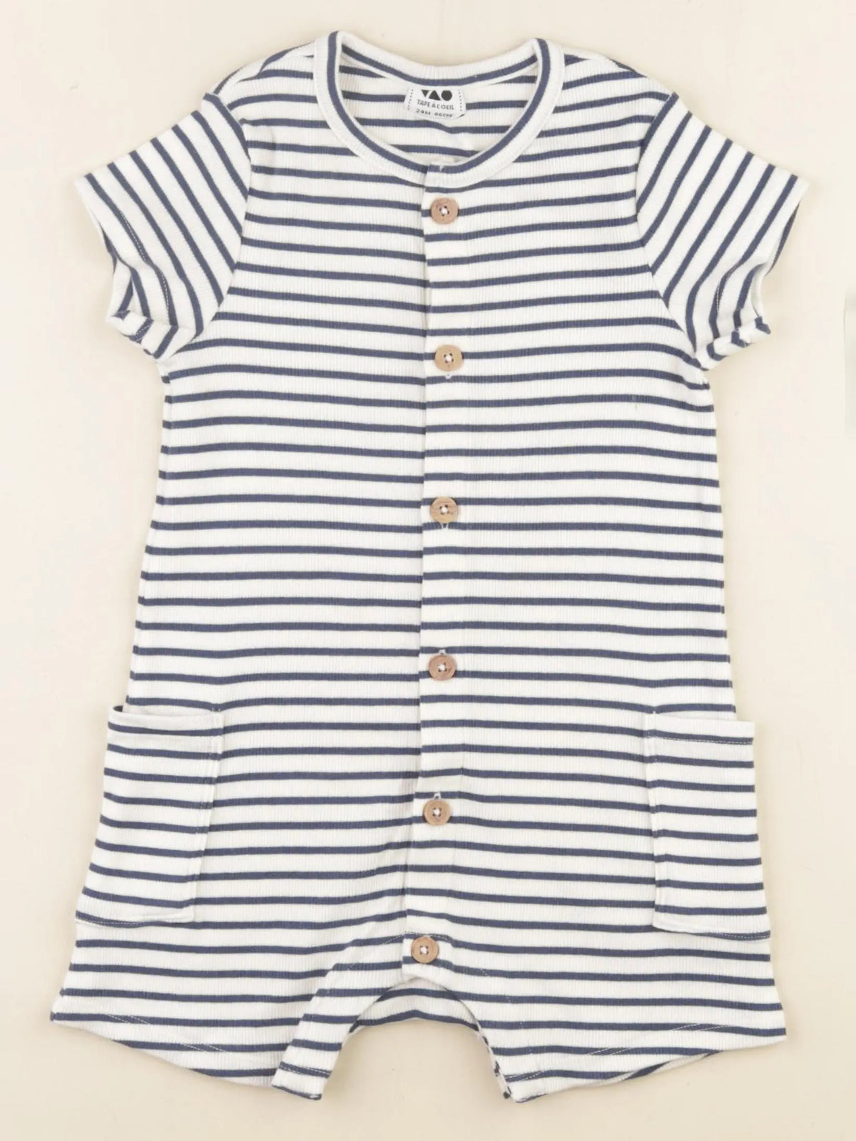 Tape à l'oeil - combinaison beige, bleu - 24 mois