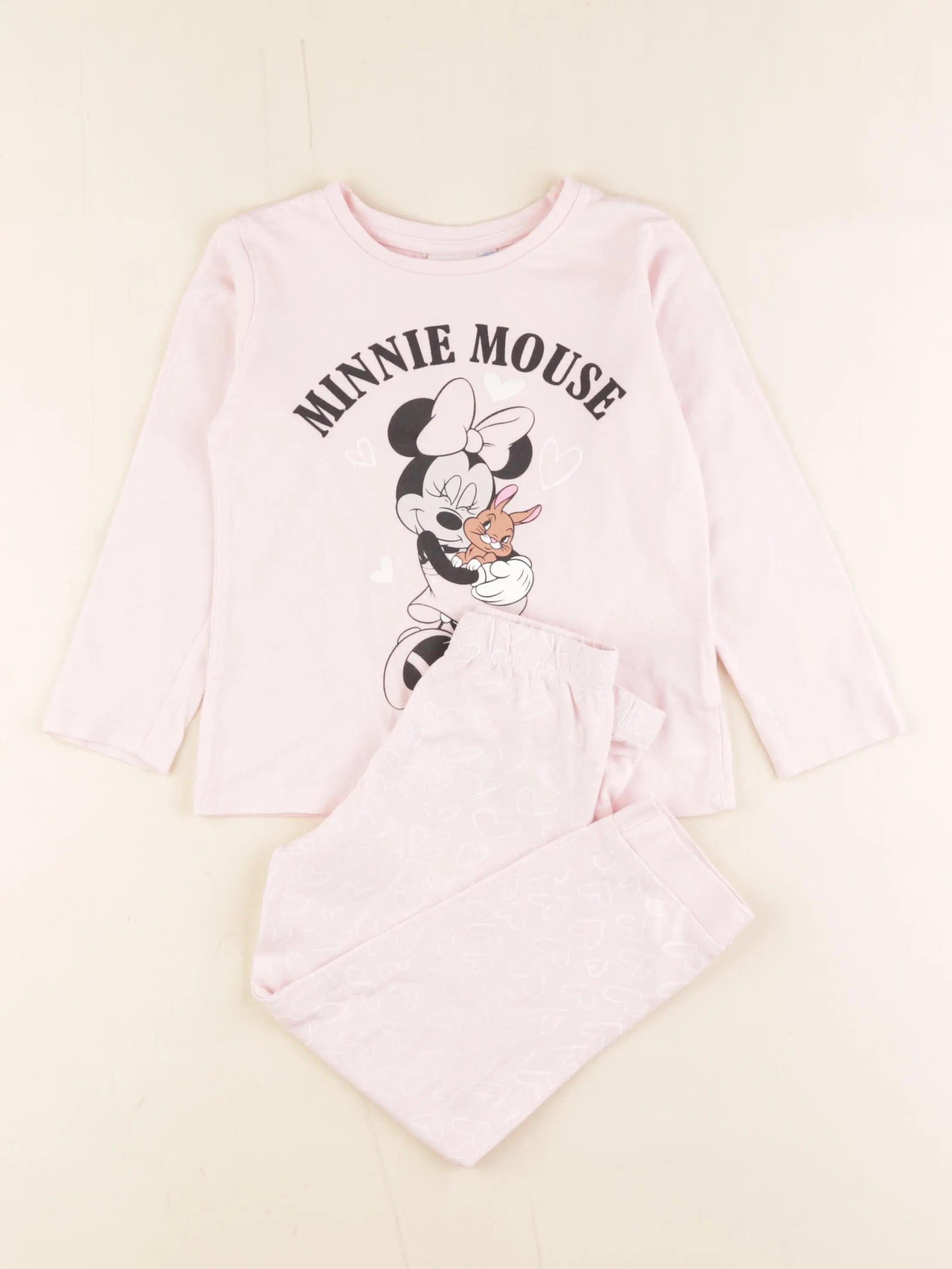 Vertbaudet - pyjama coton rose - 4 ans