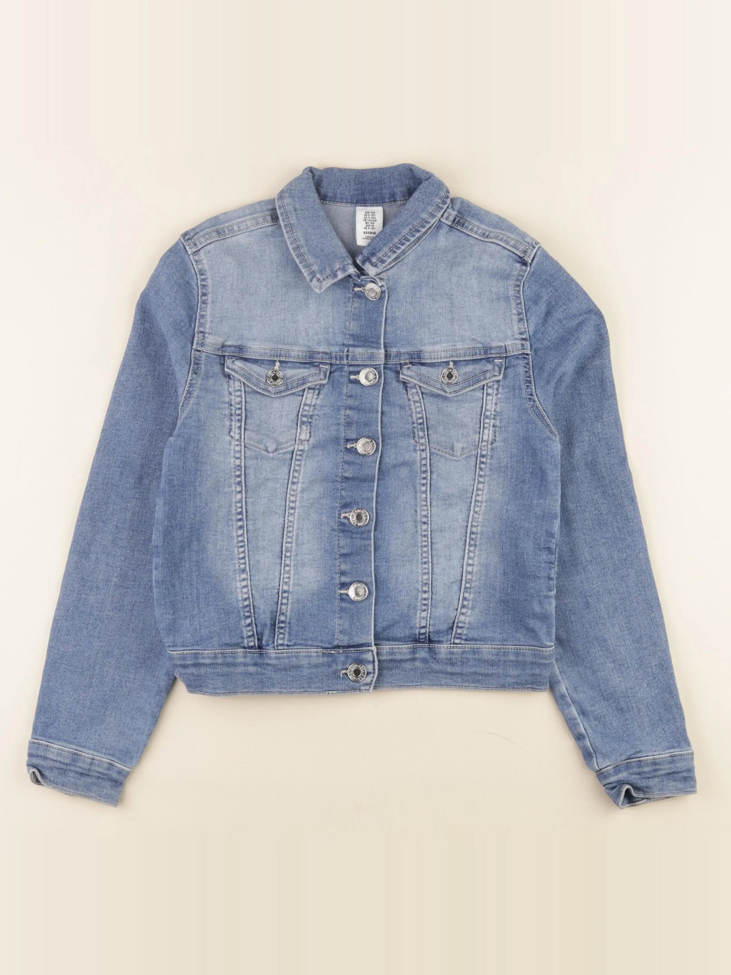 H&M - veste bleu - 9/10 ans