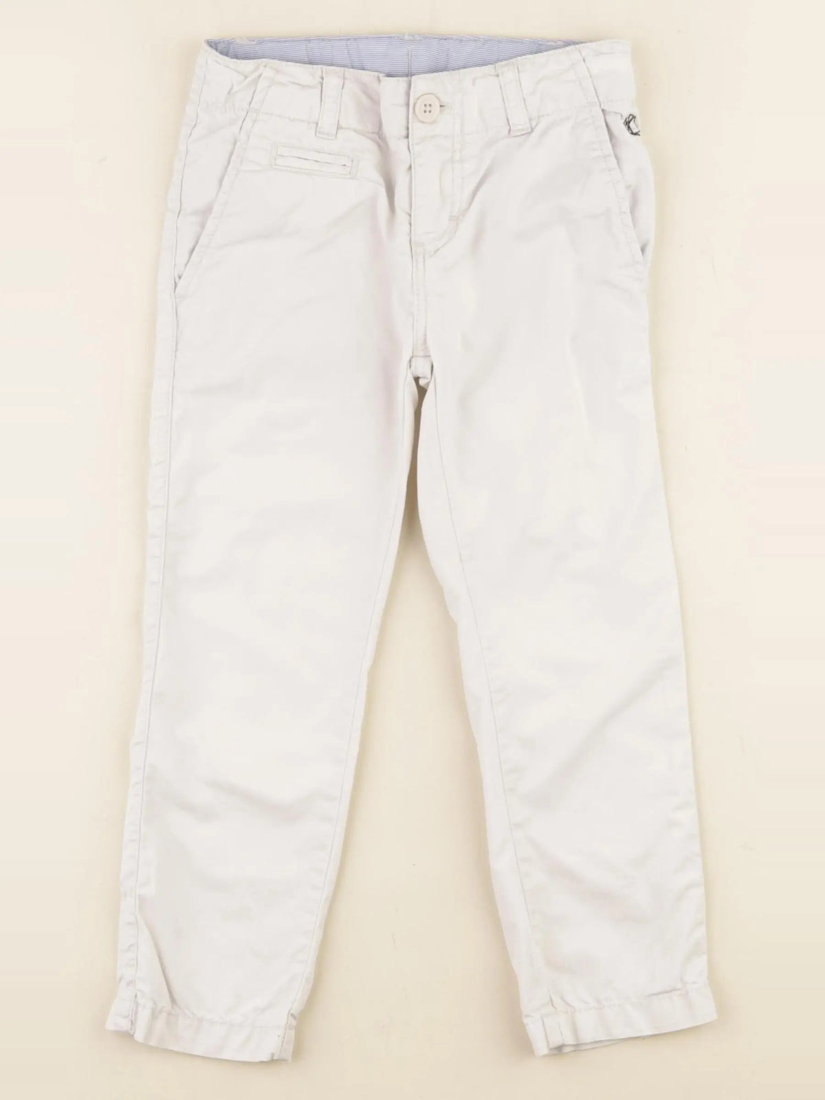 Petit Bateau - pantalon blanc - 3 ans