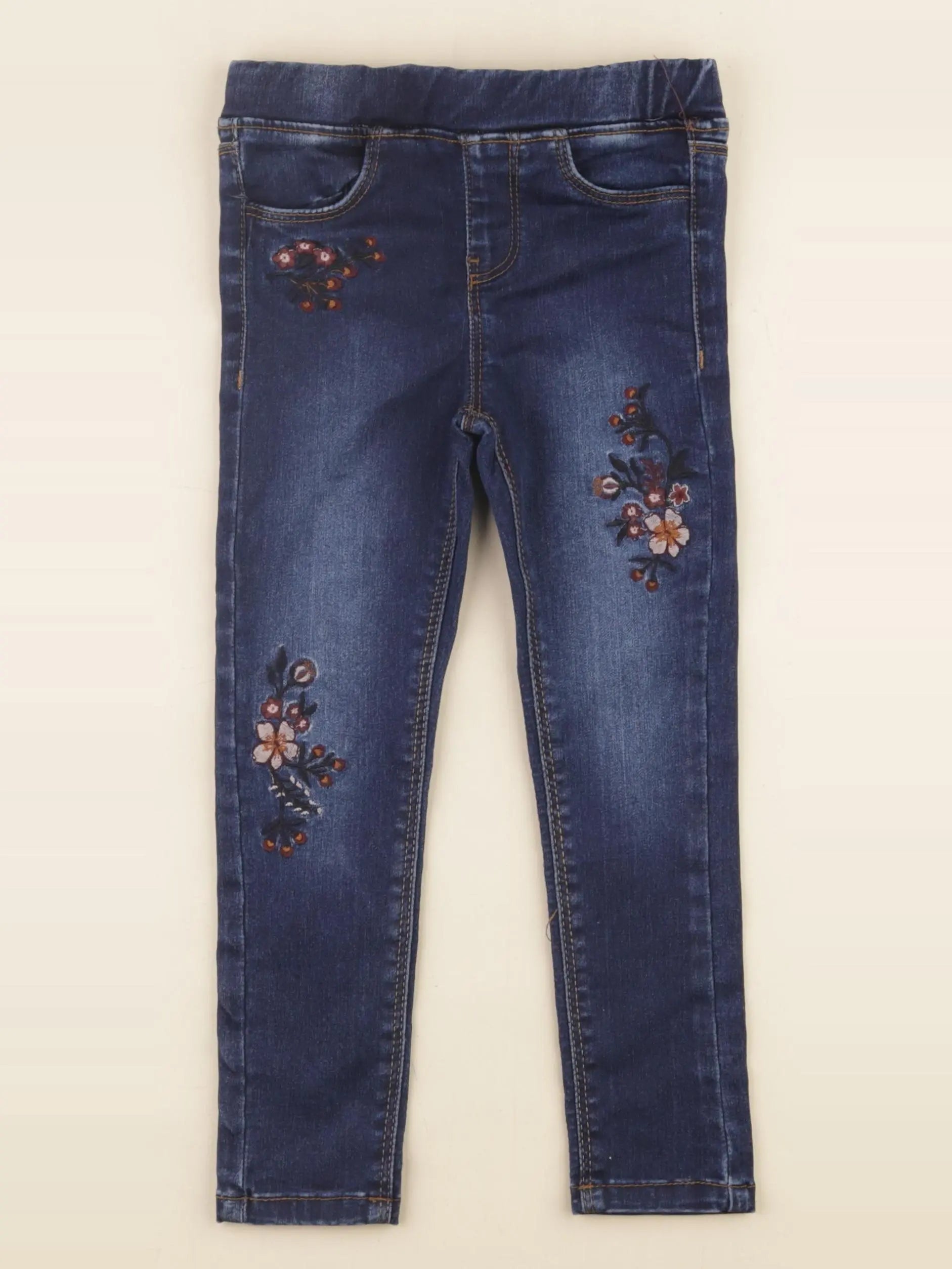 Vertbaudet - jegging bleu - 4 ans