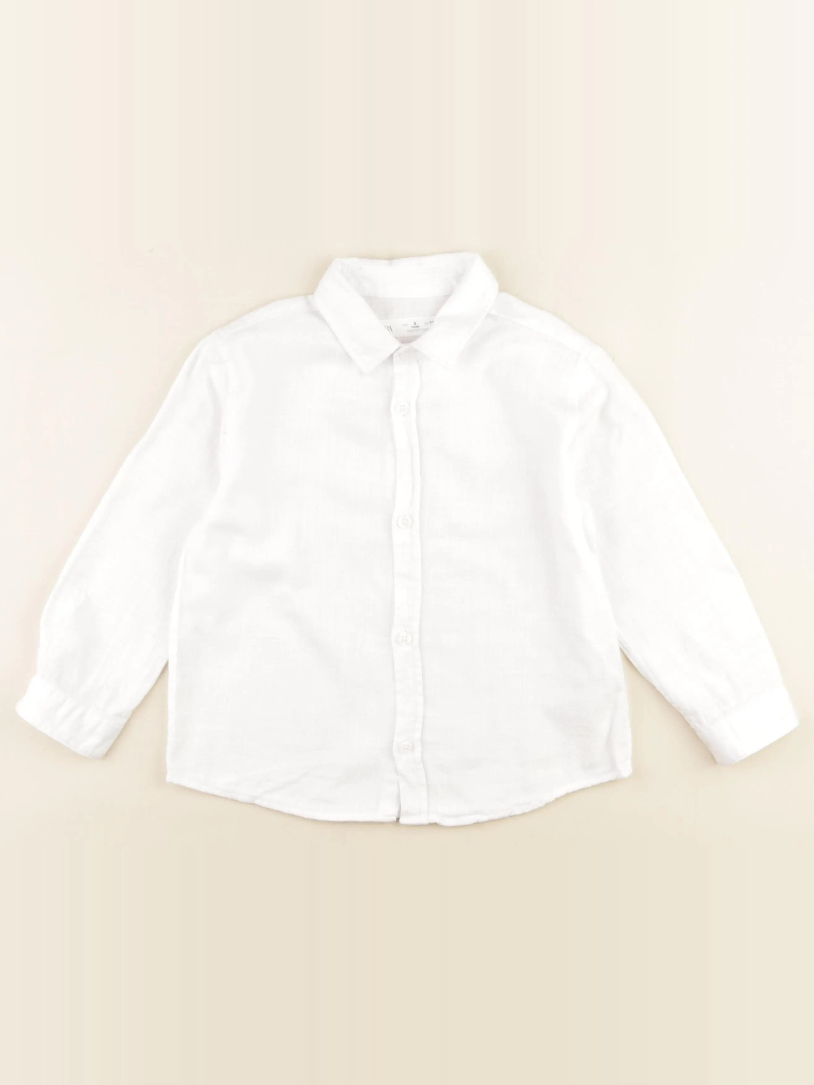 Zara - chemise blanc - 5 ans