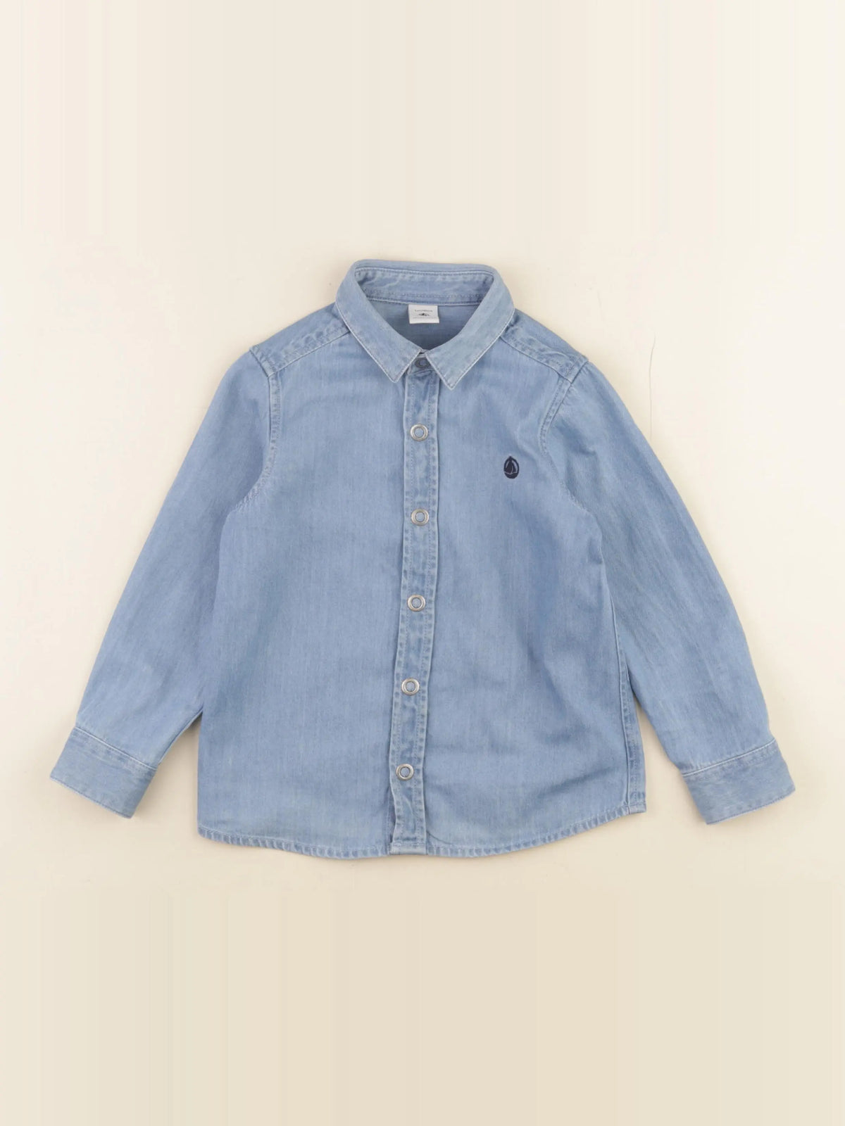 Petit Bateau - chemise bleu - 4 ans
