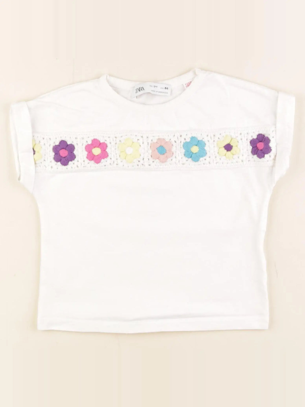 Zara - tee-shirt blanc - 18 mois