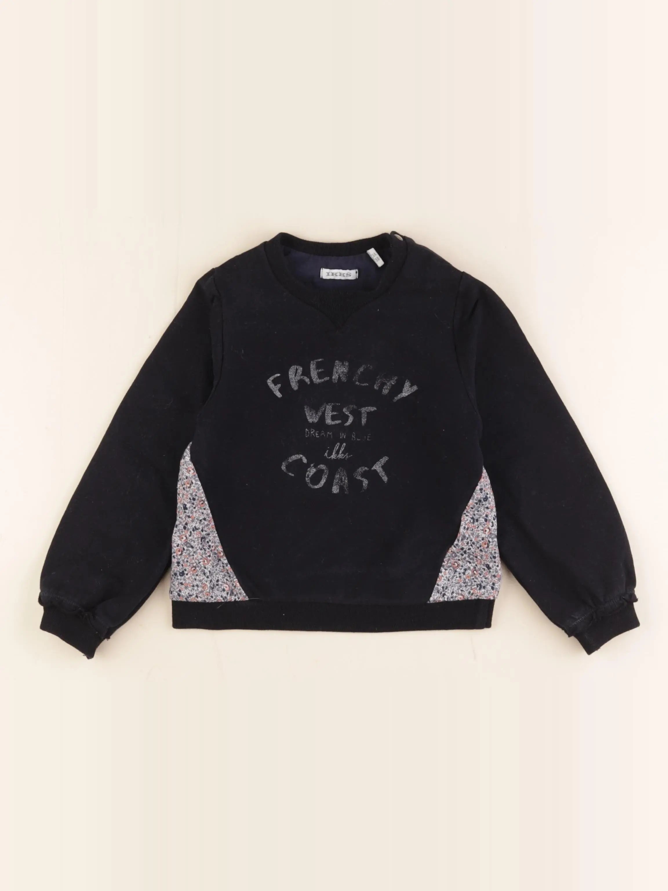 IKKS - sweat bleu - 3 ans