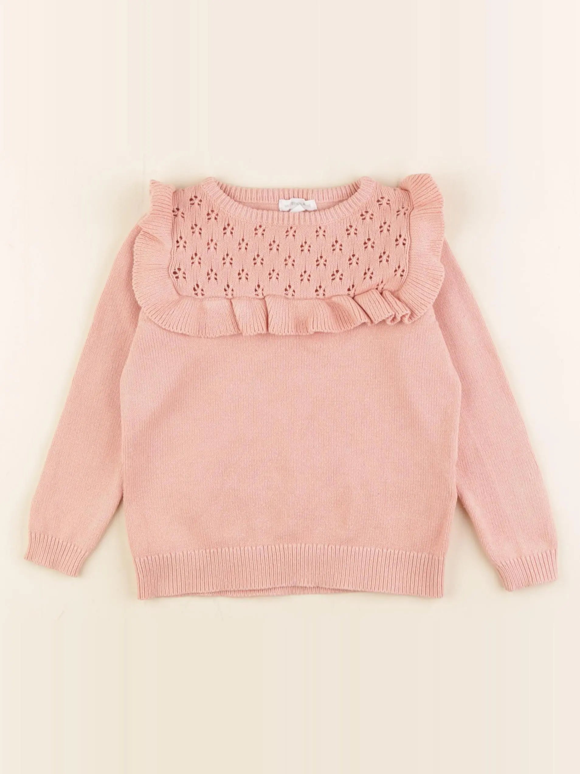 Vertbaudet - pull rose - 3 ans