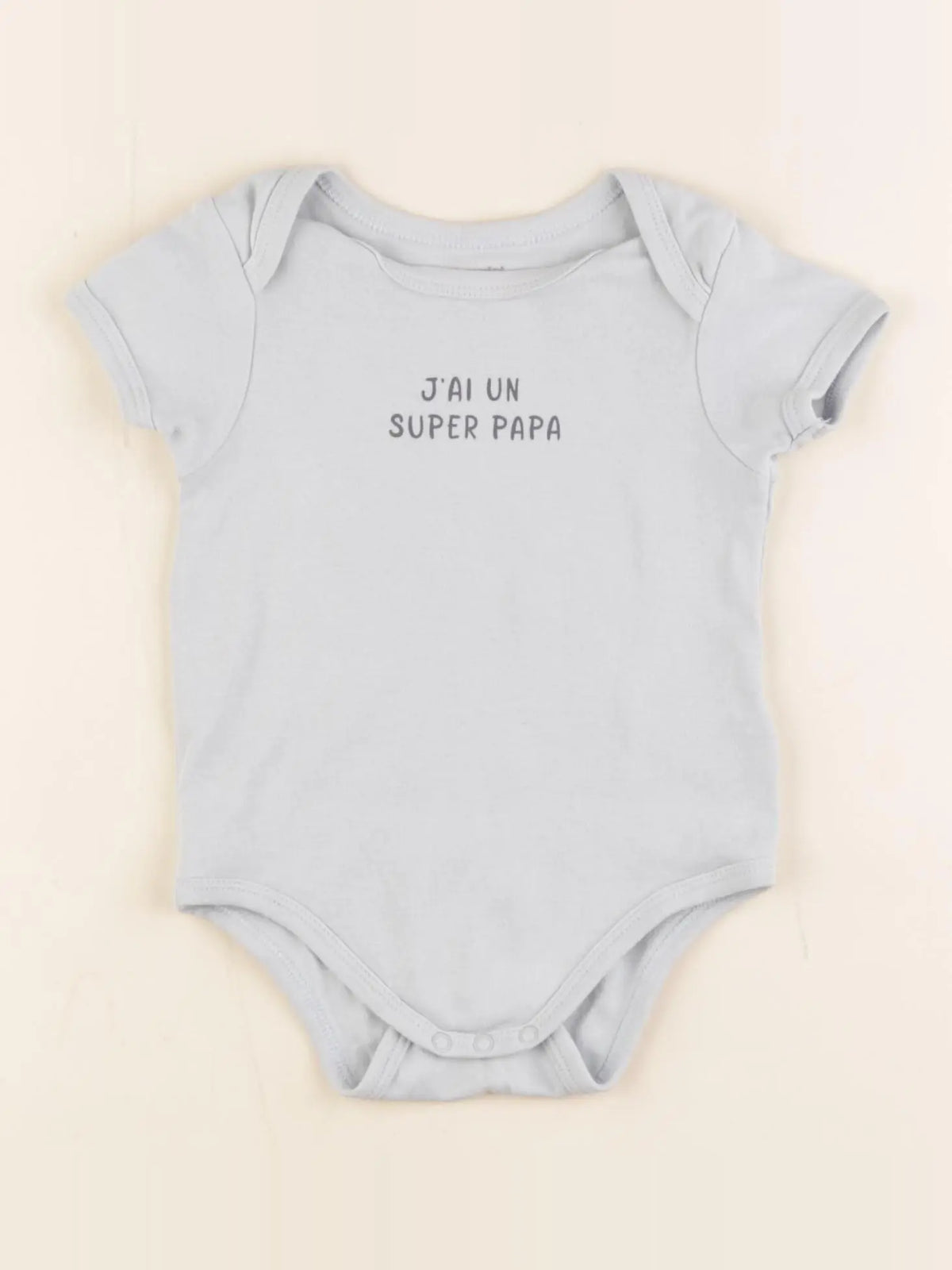 Vertbaudet - body bleu - 12 mois