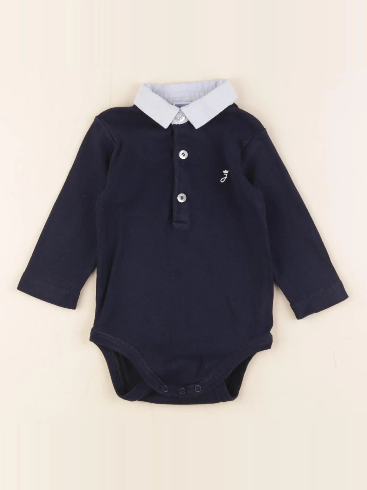 Jacadi - body à col bleu - 6 mois