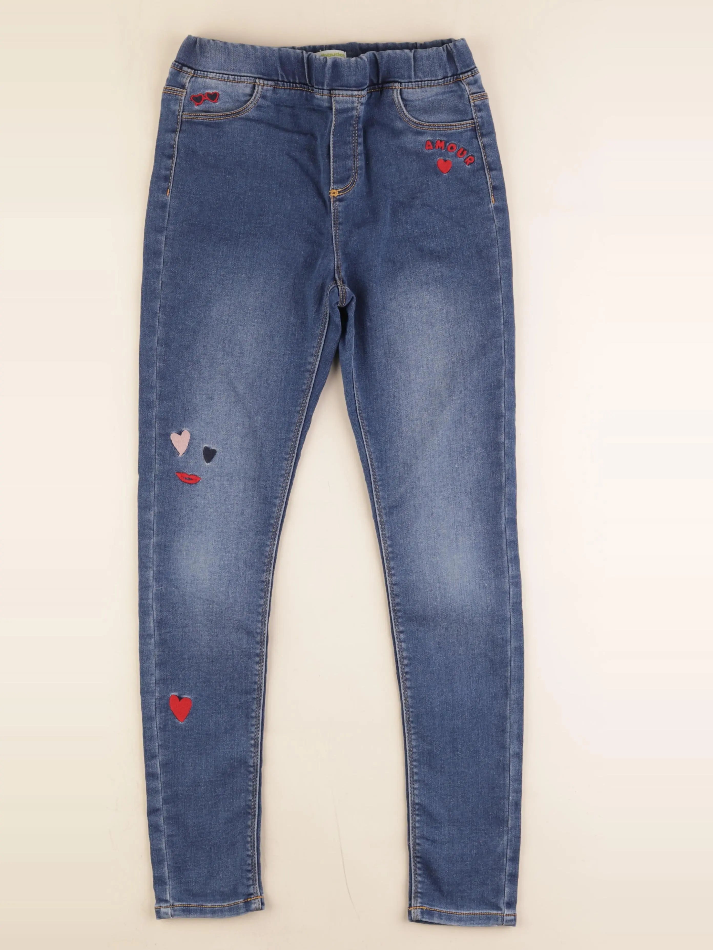 Vertbaudet - jegging bleu - 12 ans