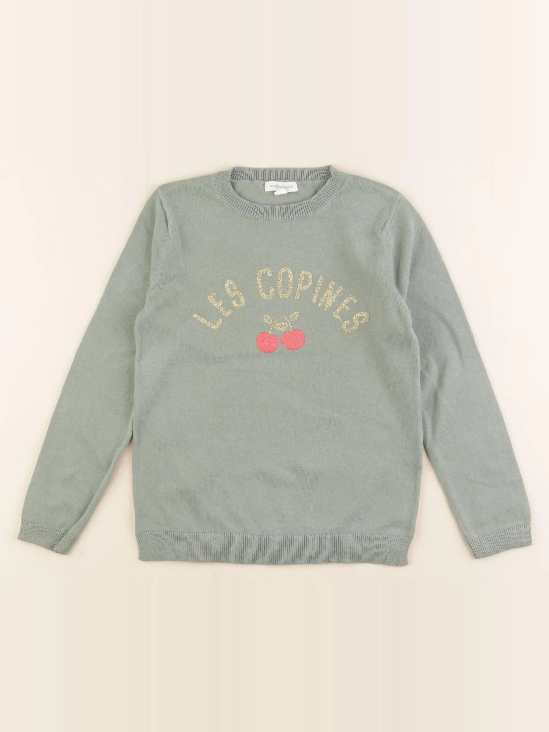 Vertbaudet - pull vert - 5 ans