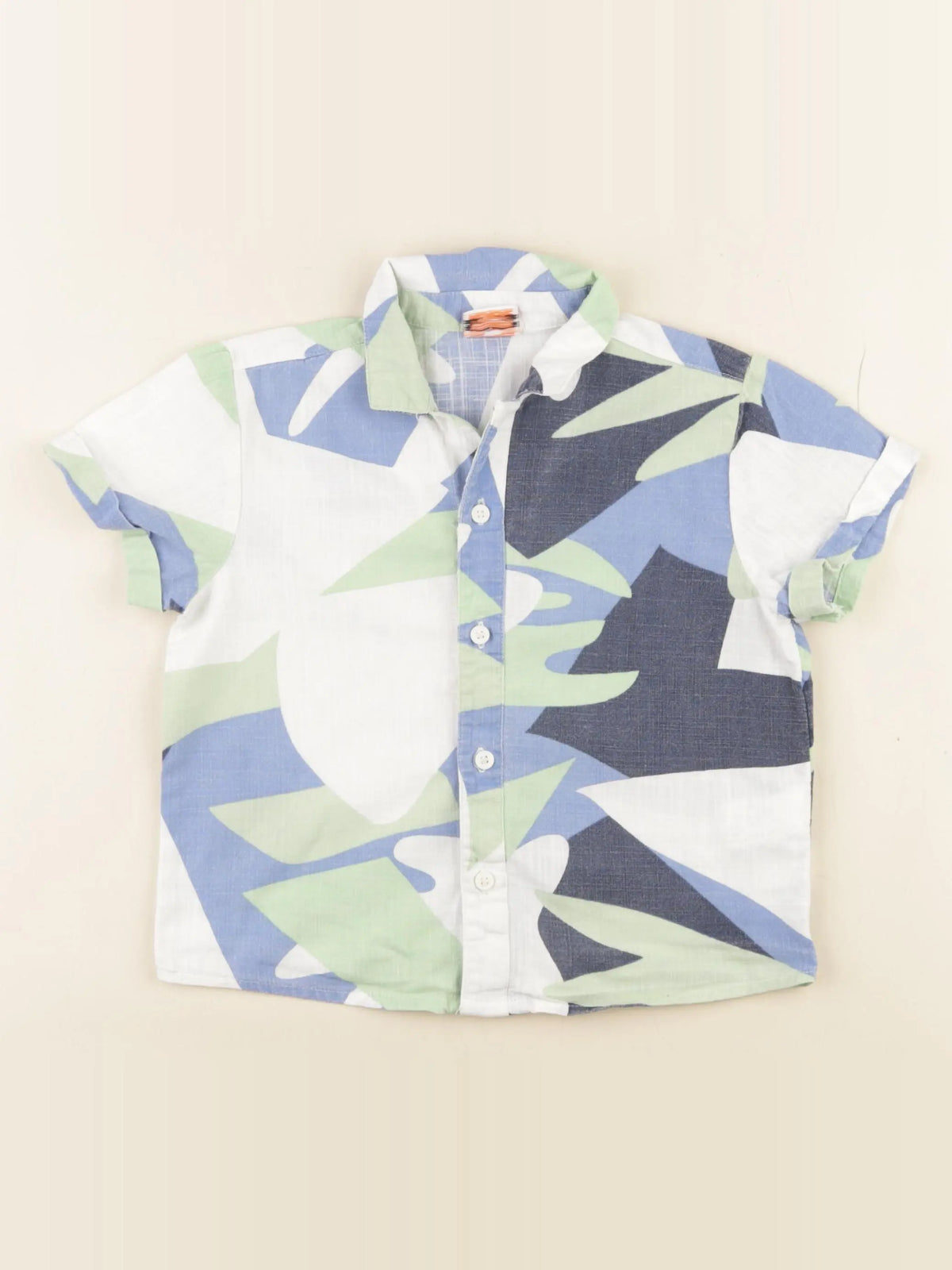 Tape à l'oeil - chemise bleu, vert - 4 ans