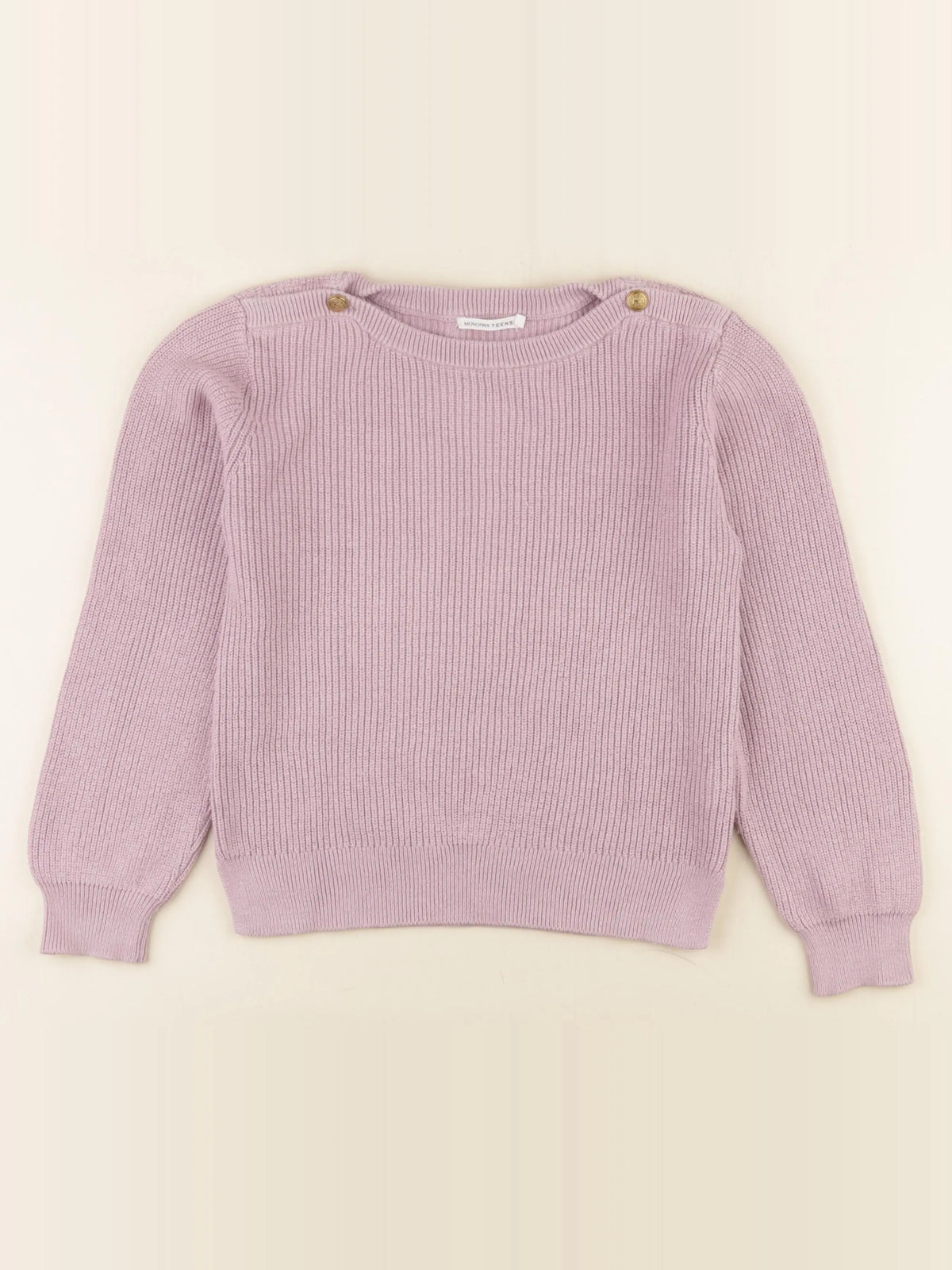 Monoprix - pull violet - 10 ans