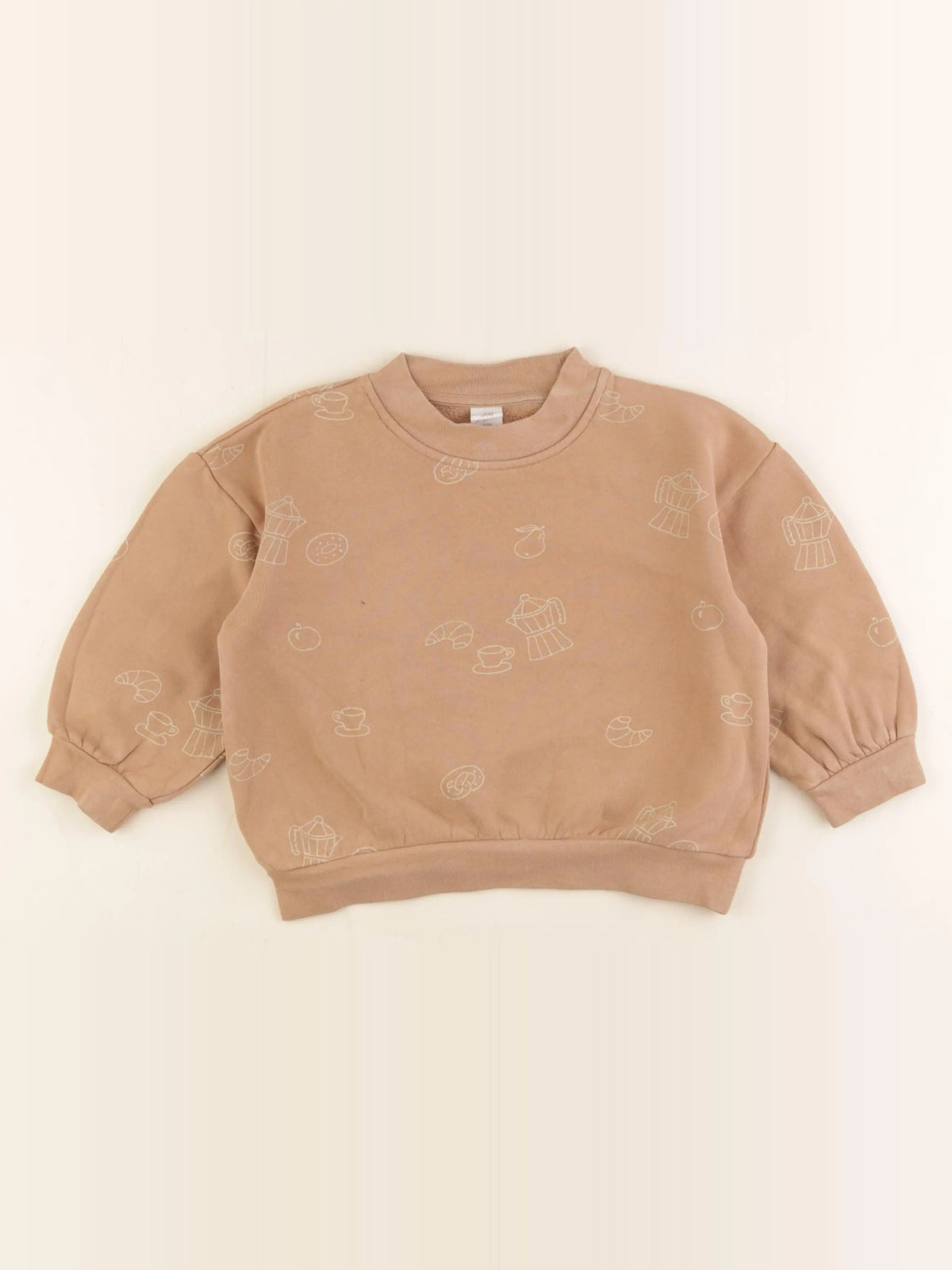 H&M - sweat marron - 3/4 ans