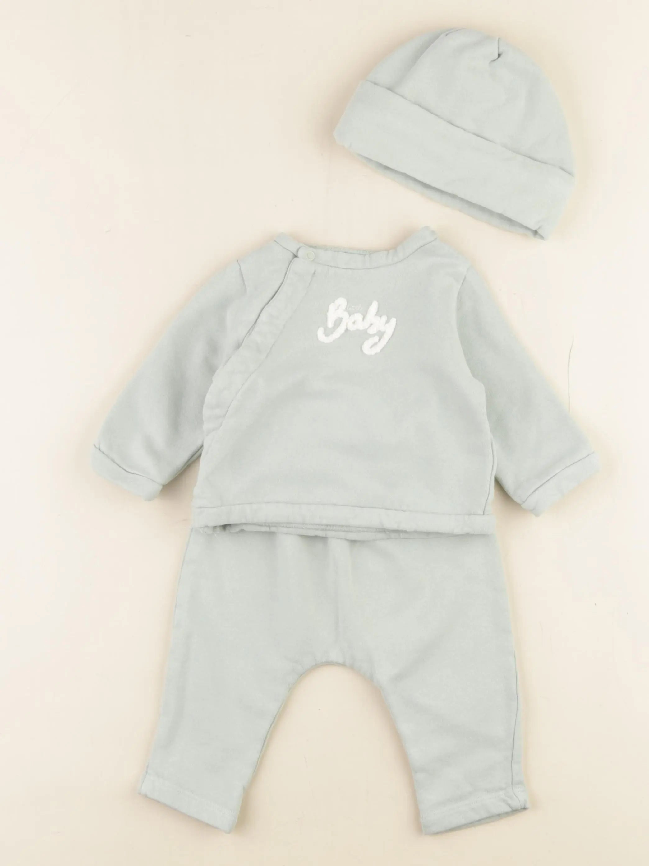 Vertbaudet - ensemble vert - 3 mois