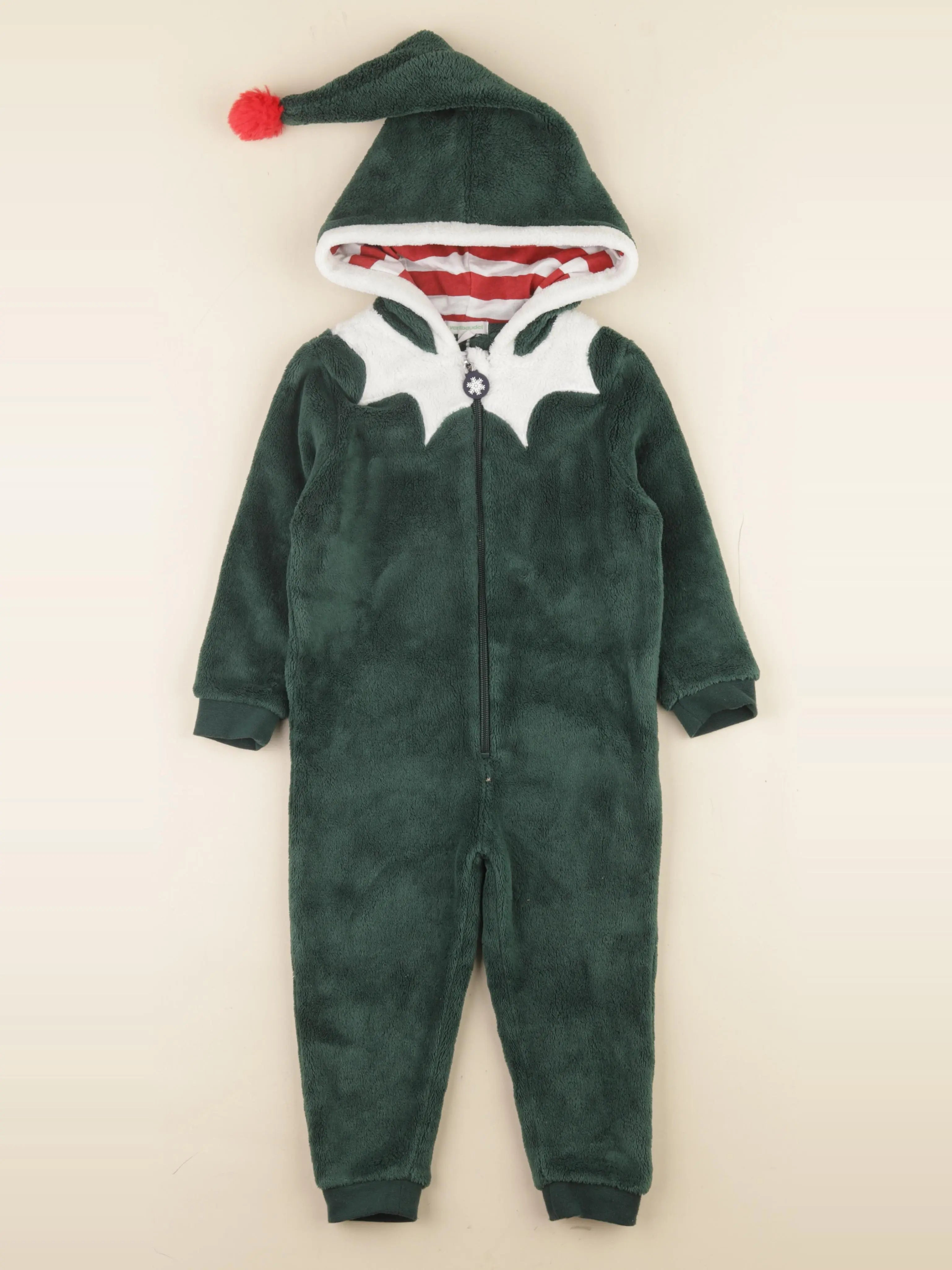 Vertbaudet - sur-pyjama vert - 3 ans