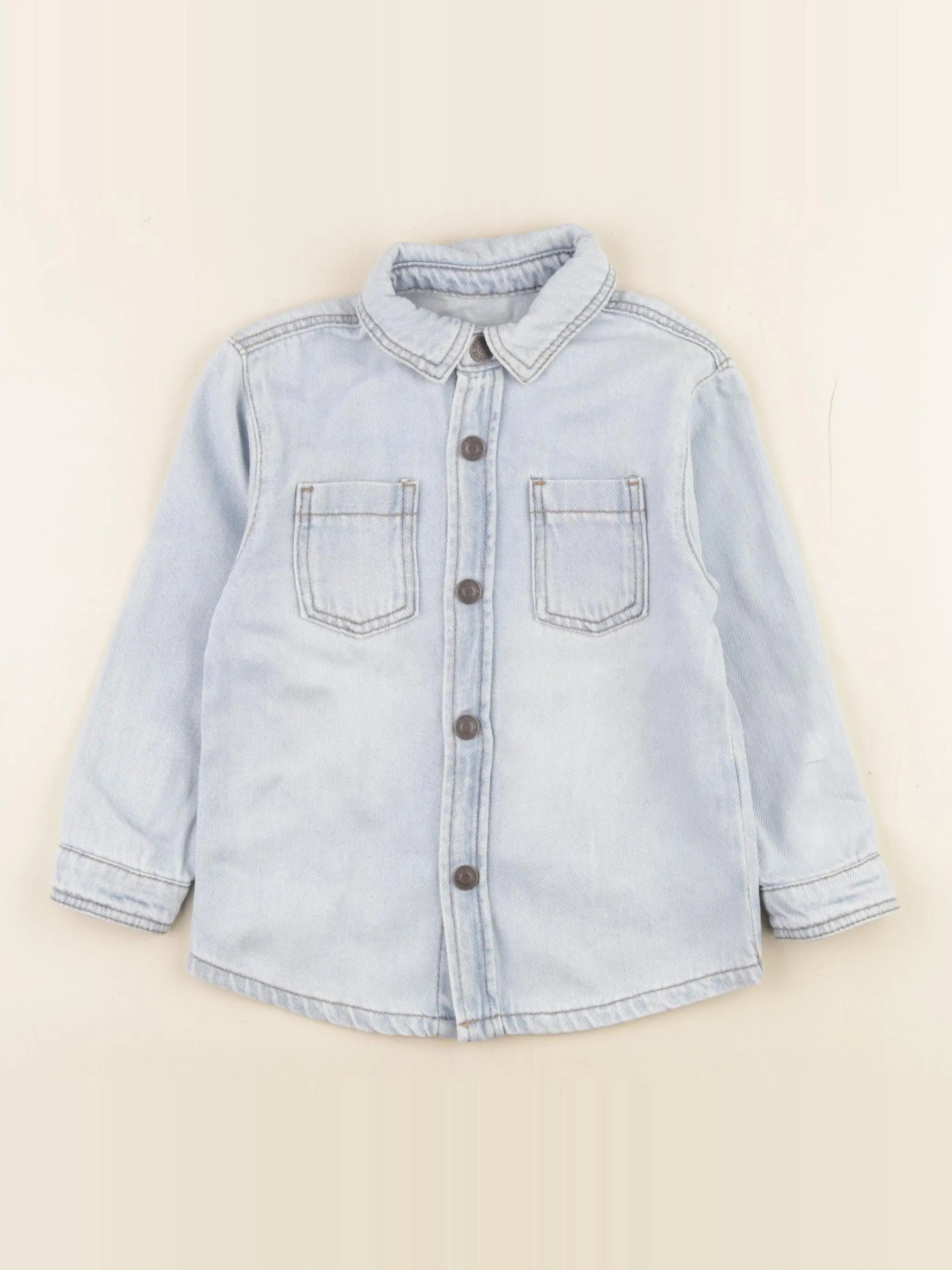 Vertbaudet - chemise bleu - 2 ans