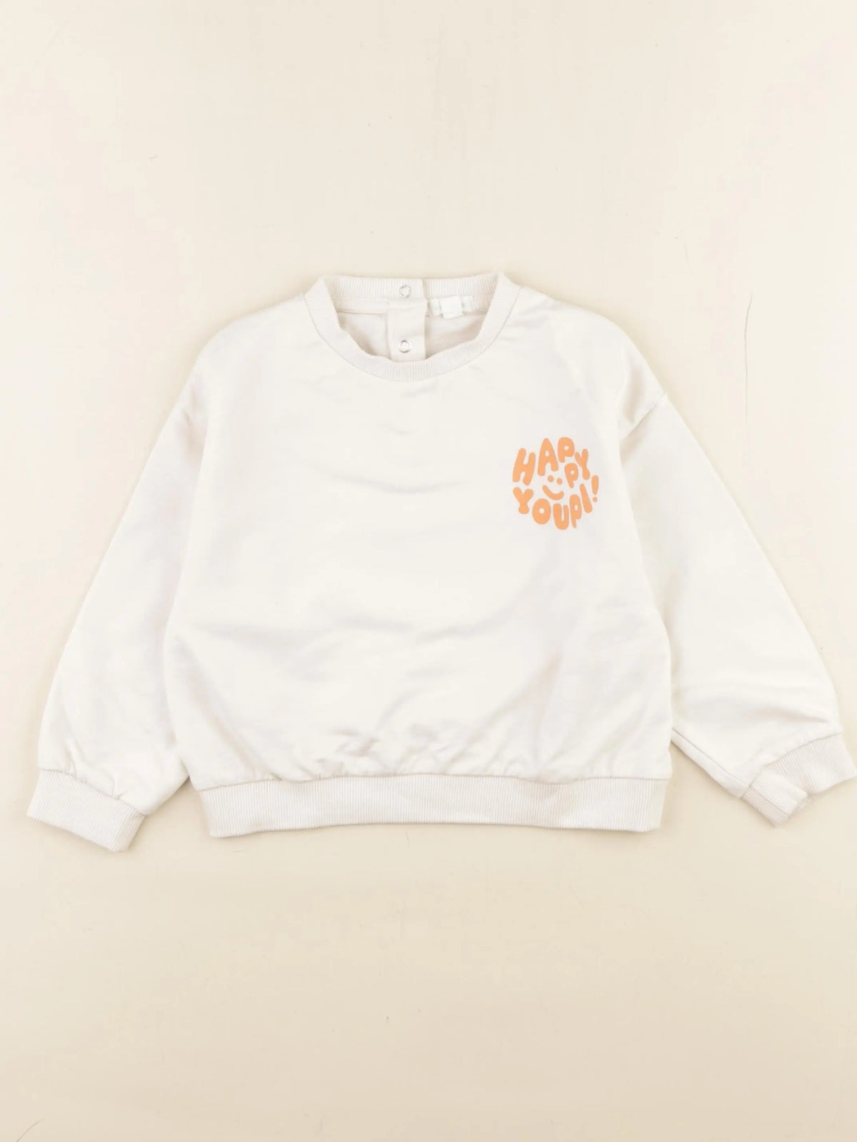 Vertbaudet - sweat blanc - 36 mois