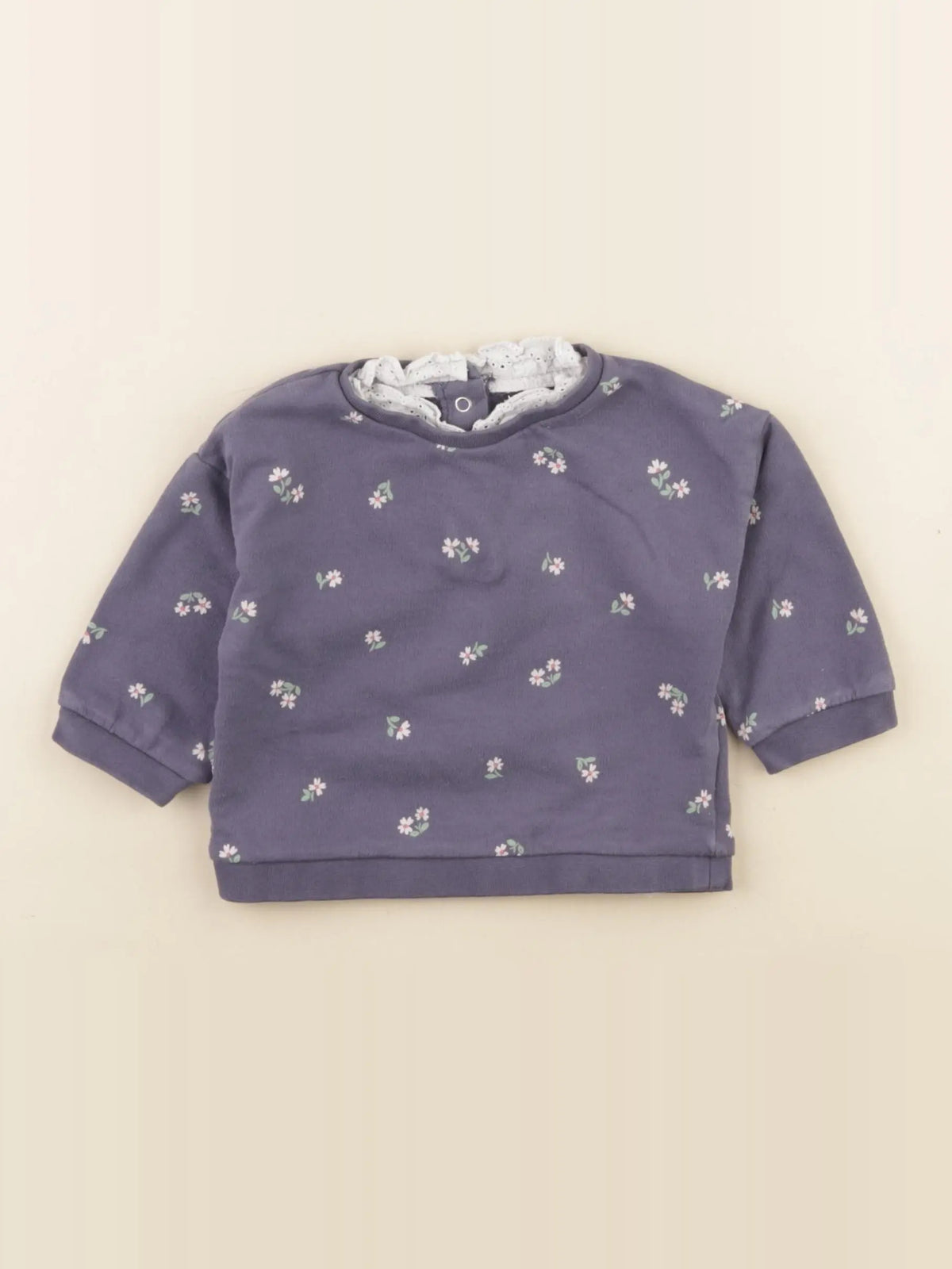 Vertbaudet - sweat bleu - 6 mois